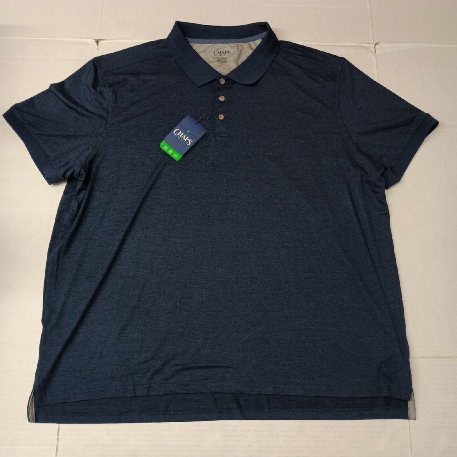 Chaps Chaps Golf Core Polo Shirt Men's 3XL Blue 4-Way Stretch Size US XXL / EU 58 / 5 - 1 Thumbnail