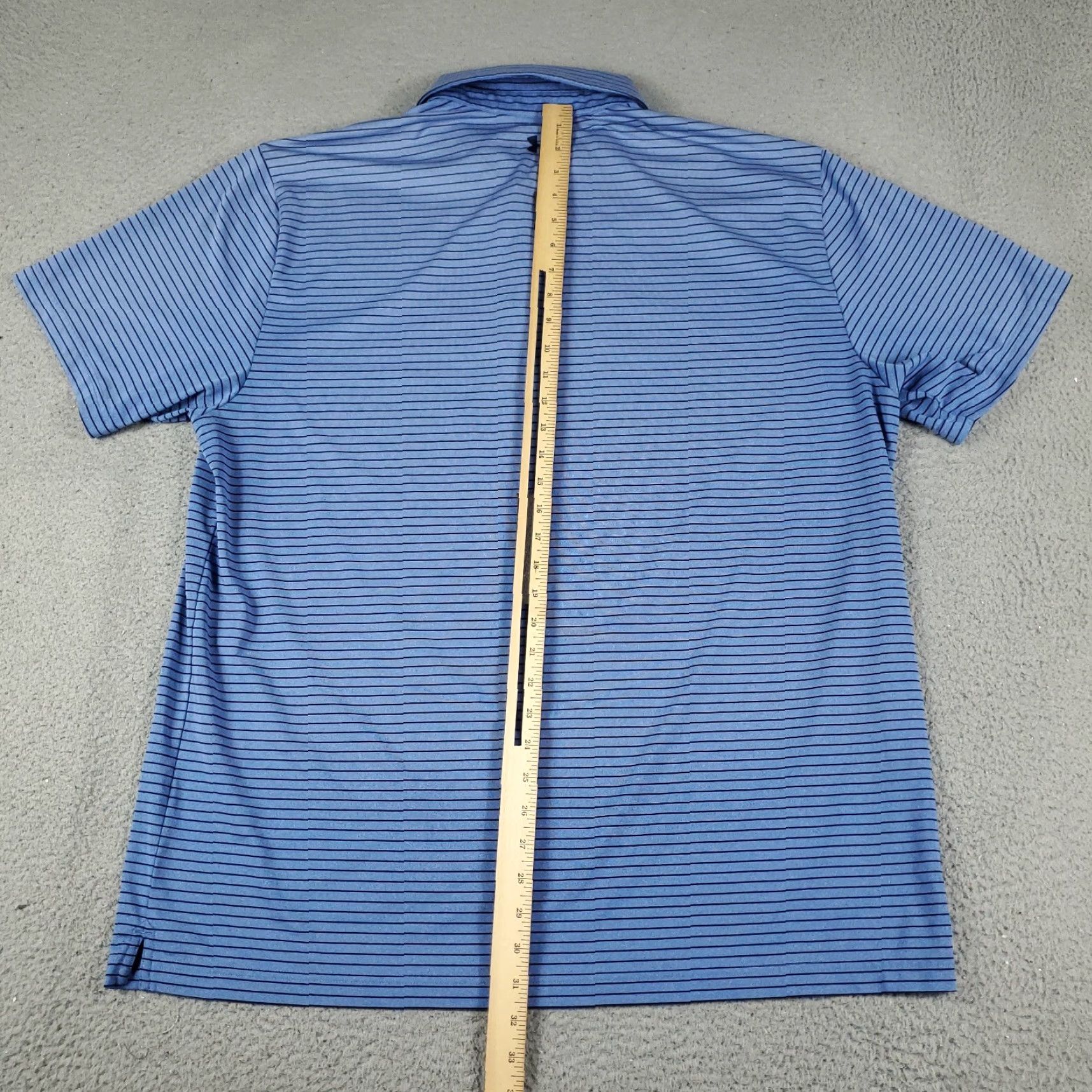 Under Armour Under Armour Polo Shirt Men's Size 2XL Blue Striped Casual Short Sleeve Polo Shirt 2XL Under Armour Men Blue Striped Polo Short Sleeve Casual Shirt Size US XXL / EU 58 / 5 - 3 Thumbnail