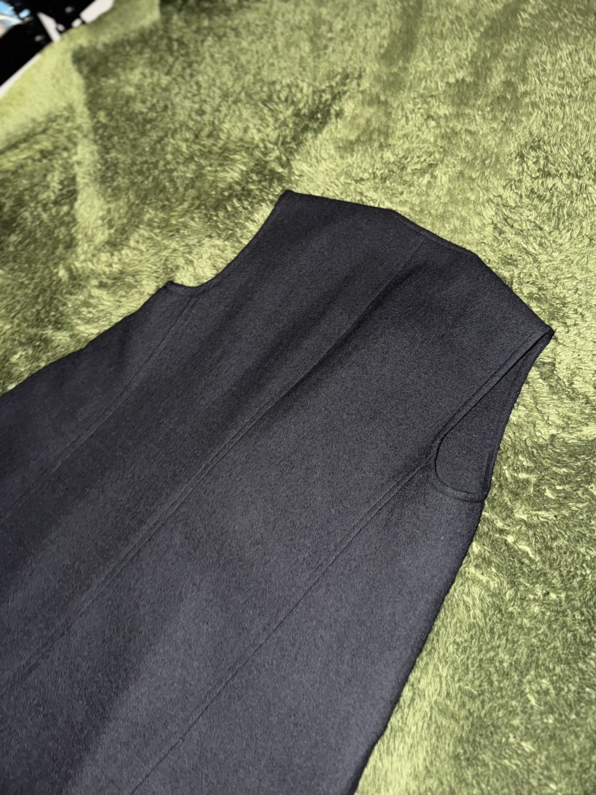 Y's [1] Y’s Yohji Yamamoto One-Button Wool Long Vest Black Size M / US 6-8 / IT 42-44 - 10 Thumbnail