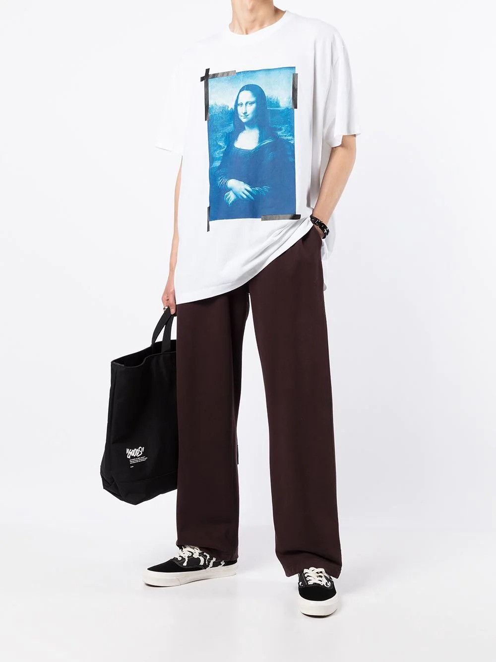 Off-White White Mona Lisa Logo Oversized T-shirt Size US XL / EU 56 / 4 - 4 Thumbnail