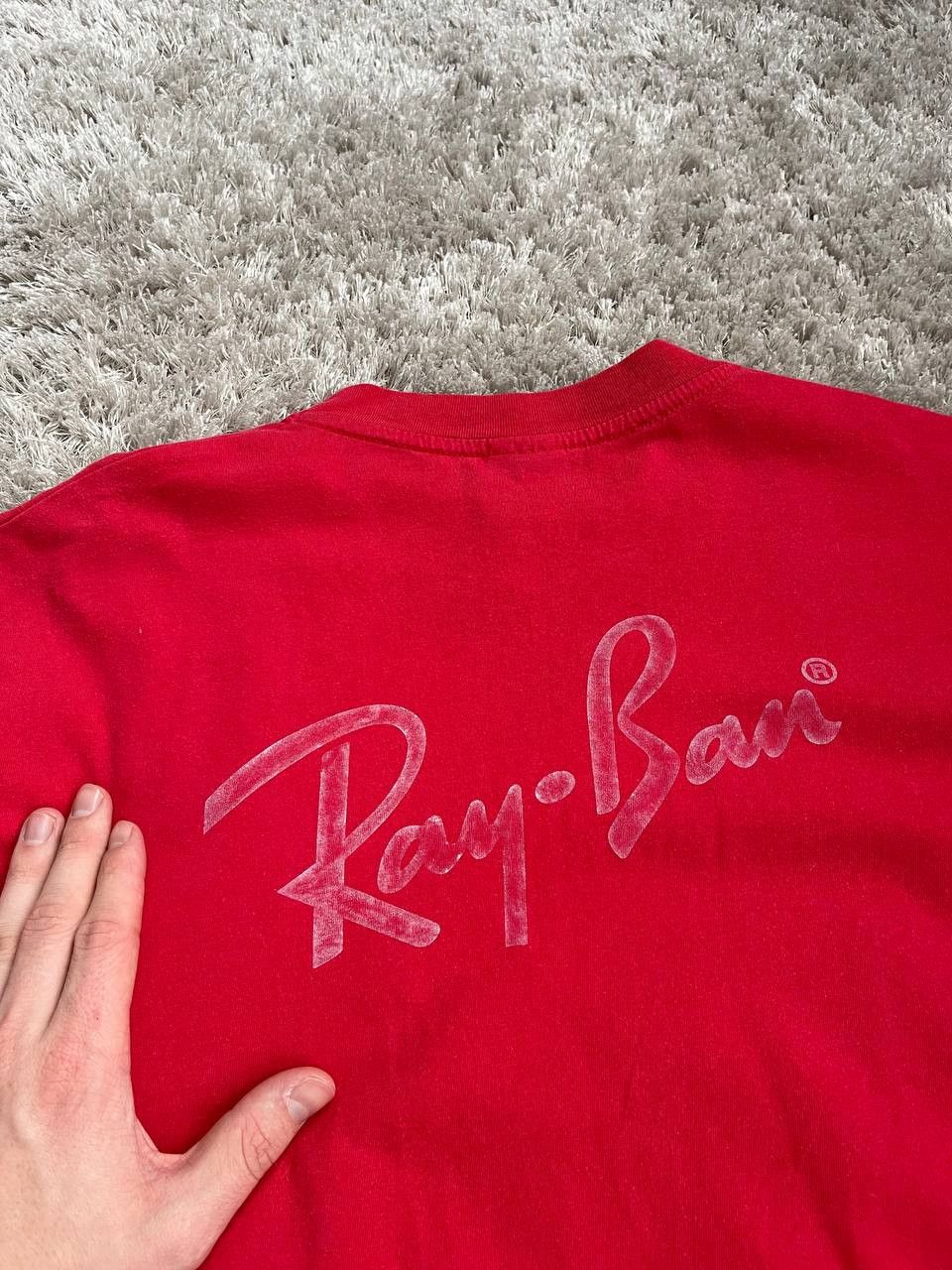 RayBan × Vintage Vintage 90s RAYBAN Retro big logo 90s tee Size US XL / EU 56 / 4 - 8 Thumbnail