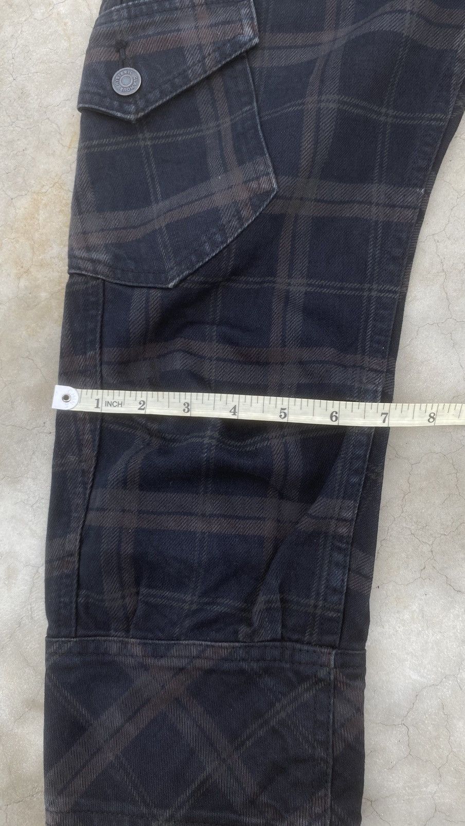 Hysteric Glamour Hysteric Glamour Plaid Cargo Shorts 3/4 Length Y2K Size 29" - 9 Thumbnail