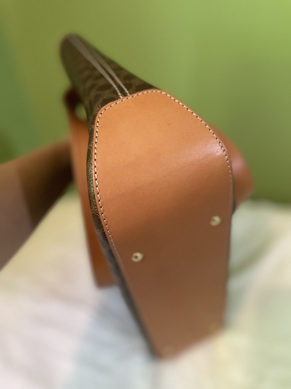 Celine Celine Brown Macadam Tote Bag Size ONE SIZE - 6 Thumbnail