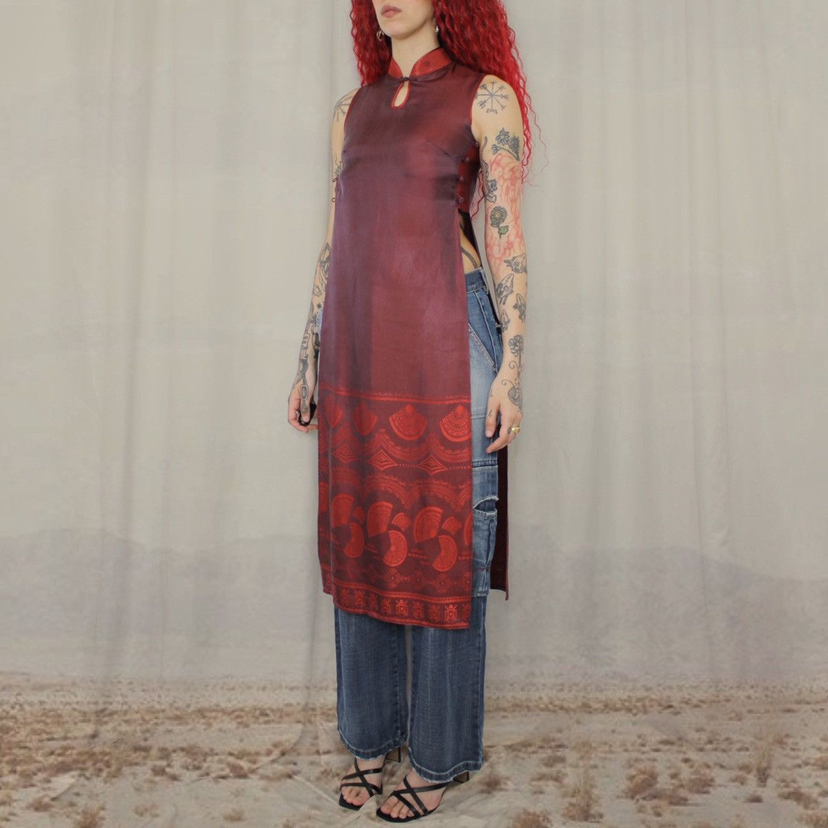 Other 🪭RED MAXI TOP🪭 Size S / US 4 / IT 40 - 2 Thumbnail