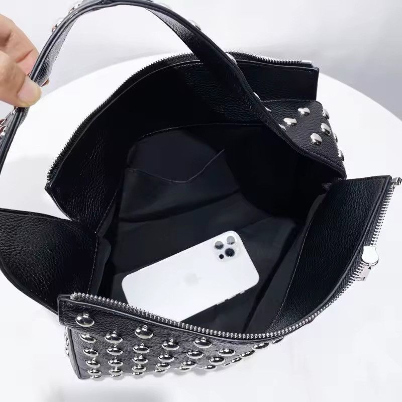 Japanese Brand Fashion Rivet Tote Bag Size ONE SIZE - 3 Thumbnail