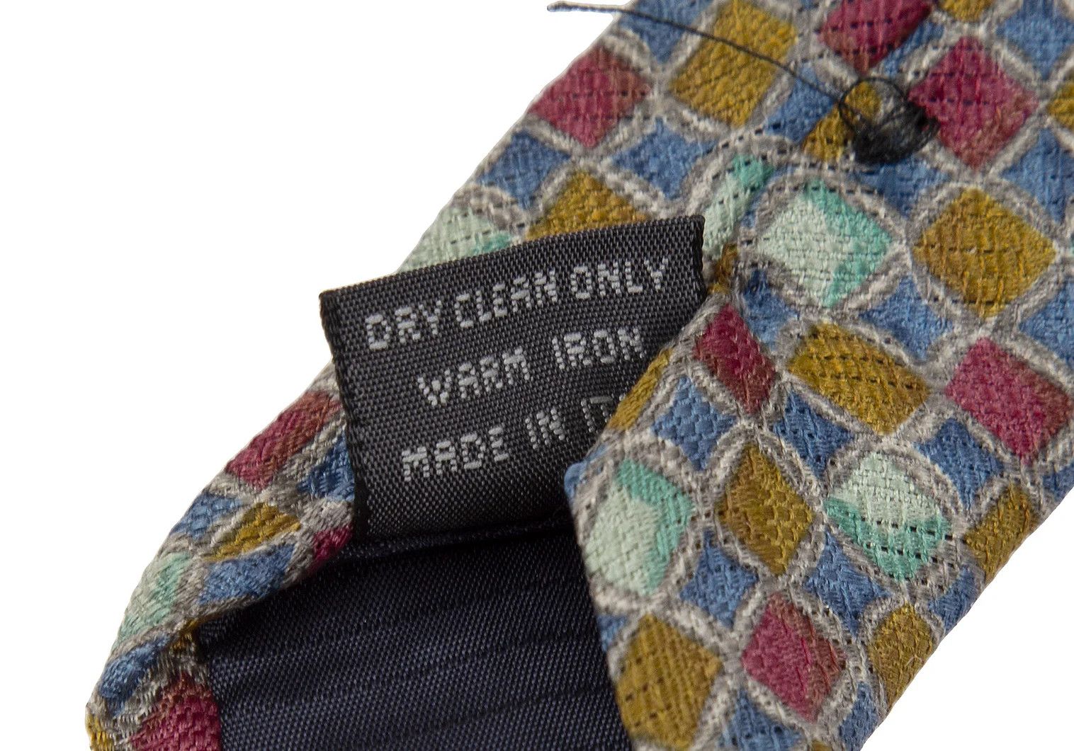 Dries Van Noten Colorful Block Check Silk Tie Multi Size ONE SIZE - 9 Thumbnail