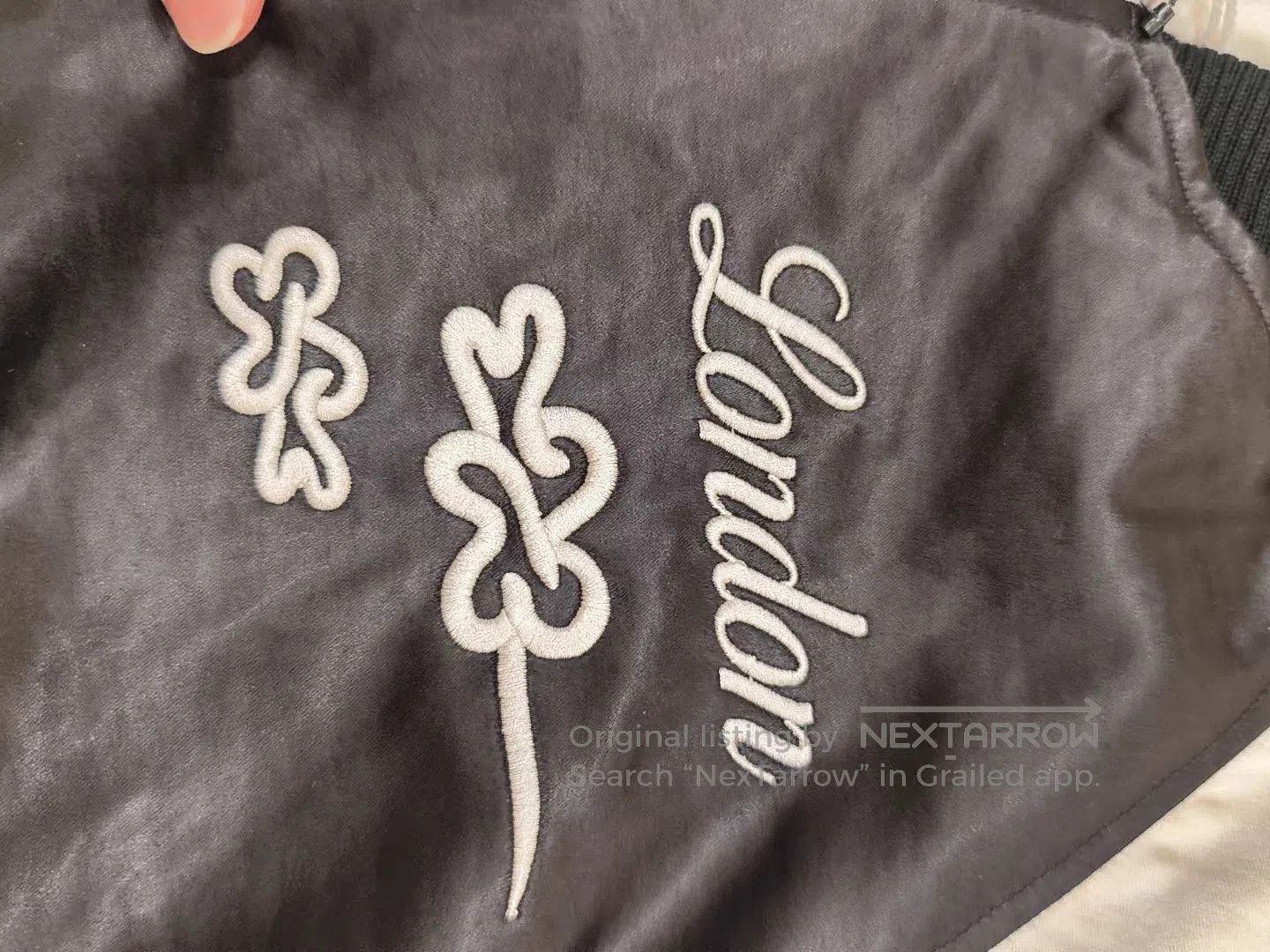 Y-3 Black Embroidered Bomber Jacket with Contrast Sleeves. Size US S / EU 44-46 / 1 - 7 Thumbnail