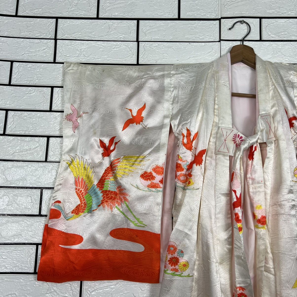 Japanese Brand Traditional Japan Kimono Embroidered Phoenix Logo #4190-C190 Size ONE SIZE - 11 Thumbnail