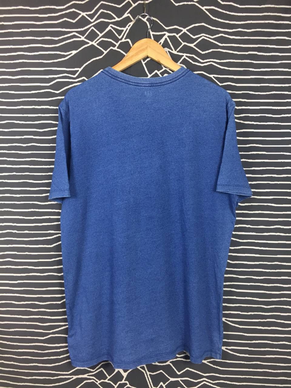 Gap × Vintage GAP Dyed With Indigo American Flag Patched Tee Size US L / EU 52-54 / 3 - 7 Thumbnail