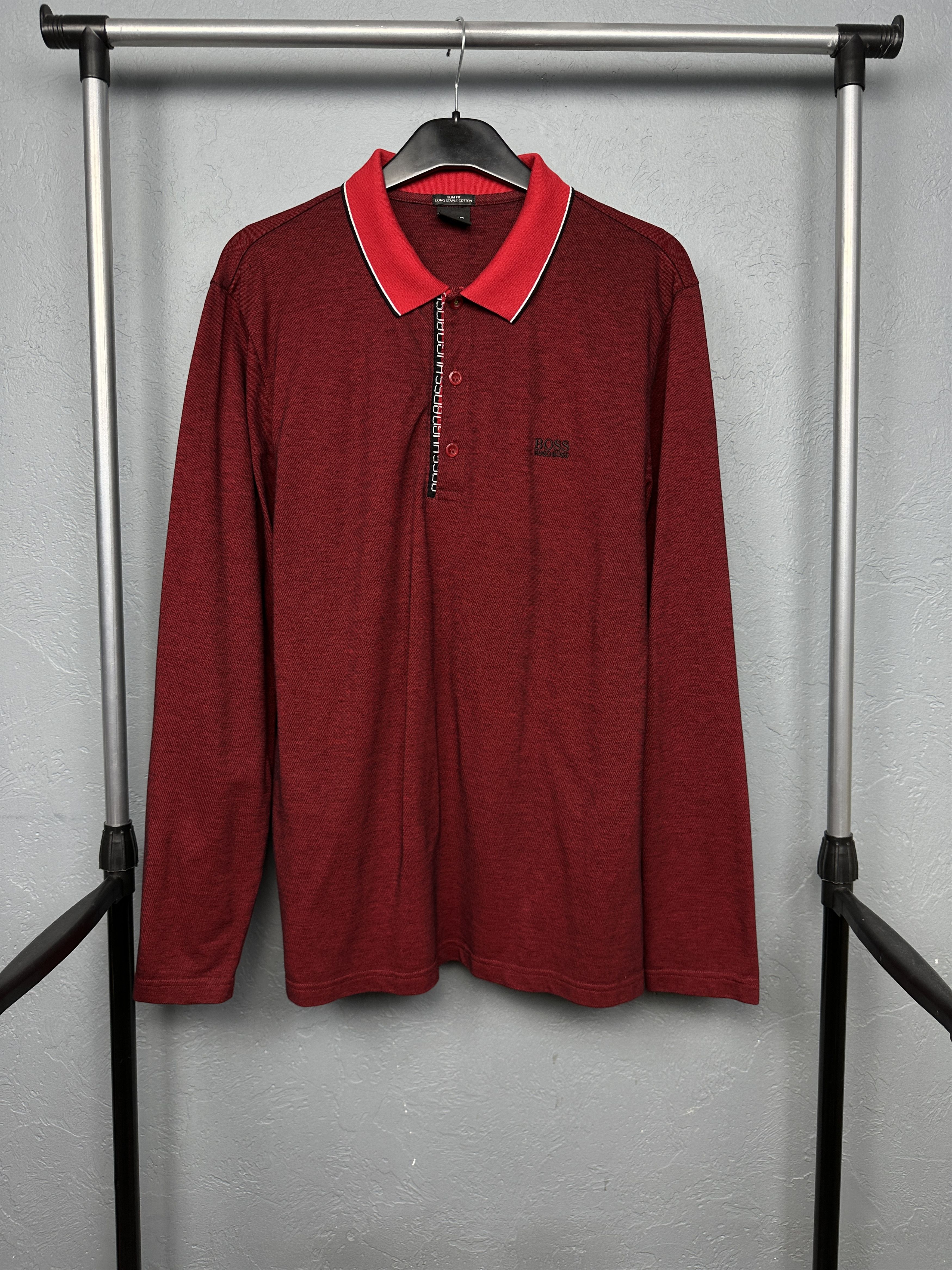 Hugo Boss Hugo Boss Vintage Mens Long Sleeve Polo Shirt Size US XXL / EU 58 / 5 - 1 Thumbnail