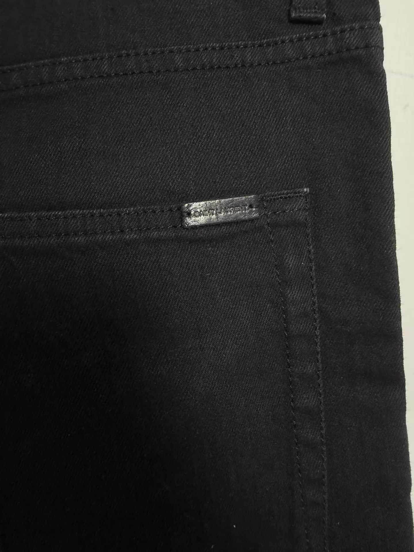 Saint Laurent Paris Saint Laurent SLP22SS D02 Black Basic Denim 32 Size US 30 / EU 46 - 3 Thumbnail