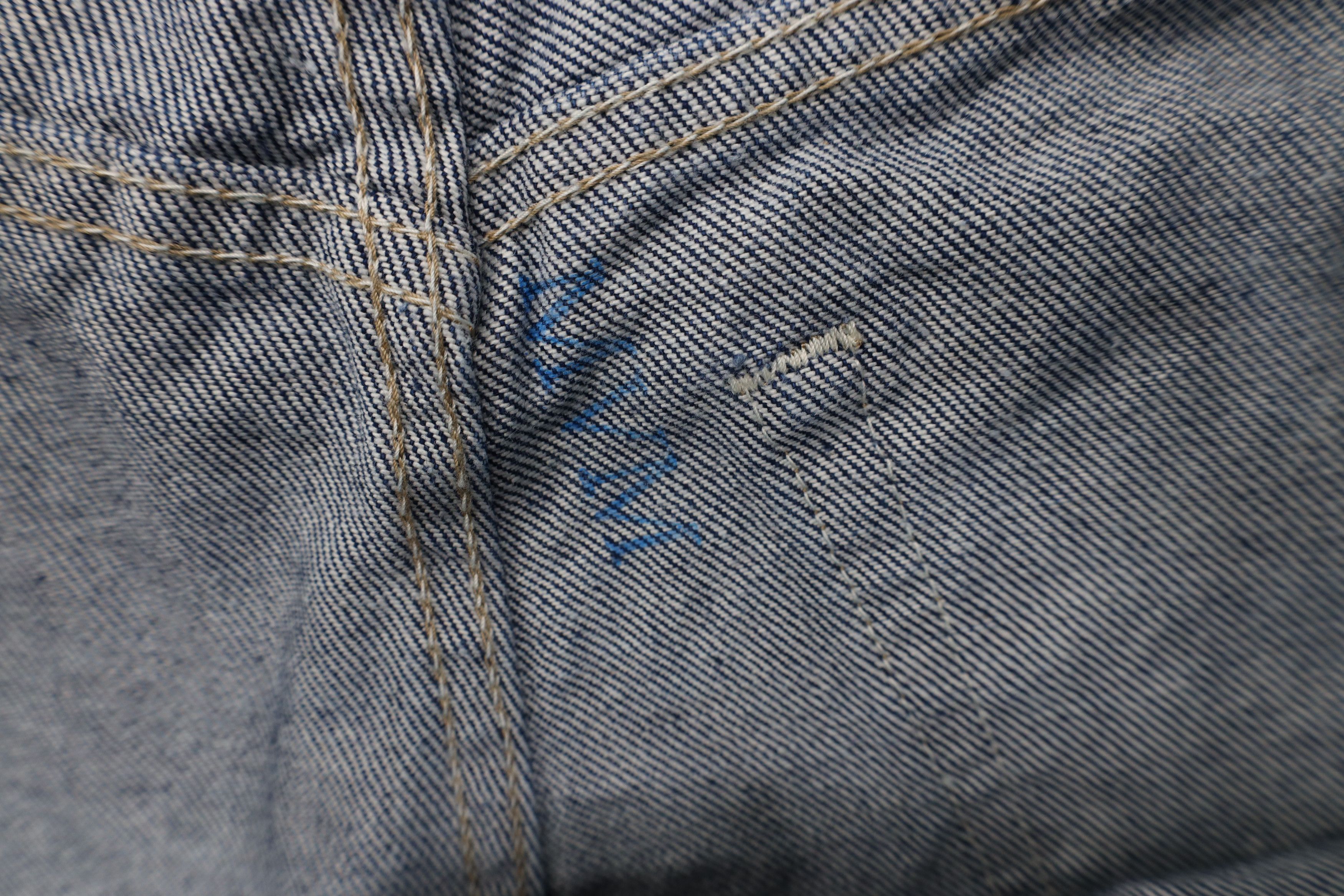 Vintage Bulwark FR Fire Flame Resistant Wide Leg Denim Jeans Size US 38 / EU 54 - 7 Thumbnail
