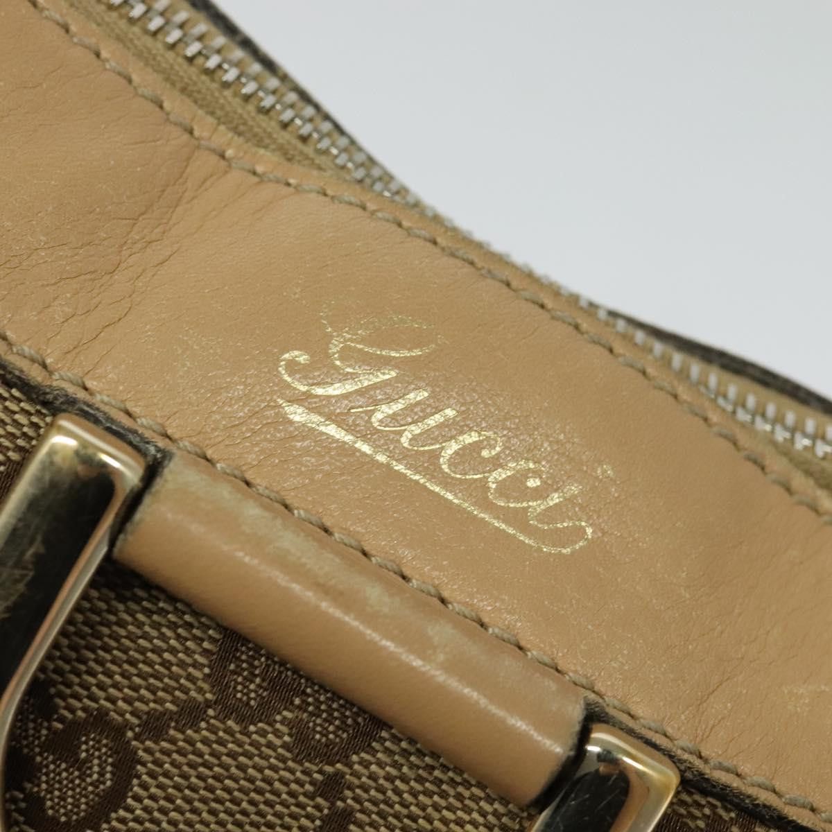 Gucci GUCCI GG Canvas Shoulder Bag Beige Gold Size ONE SIZE - 6 Thumbnail