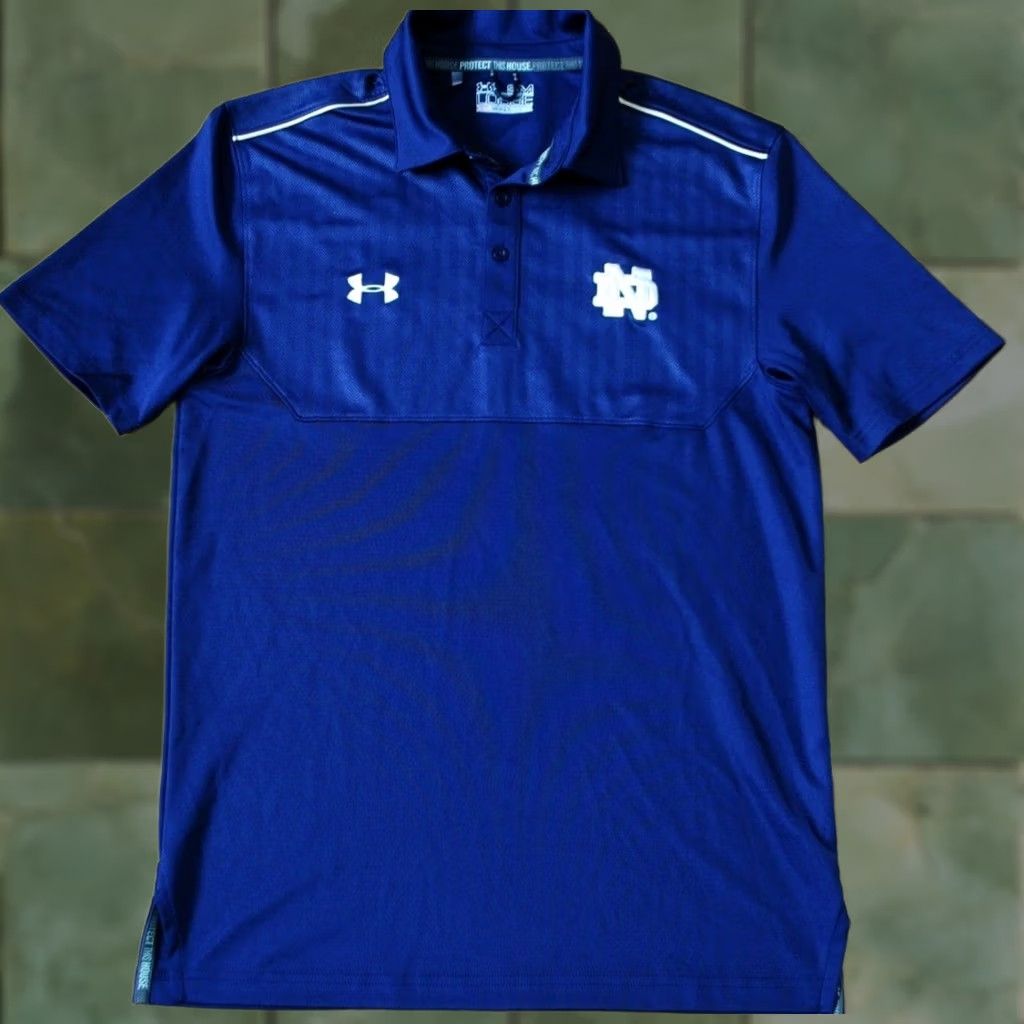 Under Armour NOTRE DAME FIGHTING IRISH UNDER ARMOUR SHIRT JERSEY ADULT S SMALL NAVY BLUE MINT UNDER ARMOUR SHIRT Mens XS? Size US S / EU 44-46 / 1 - 1 Thumbnail