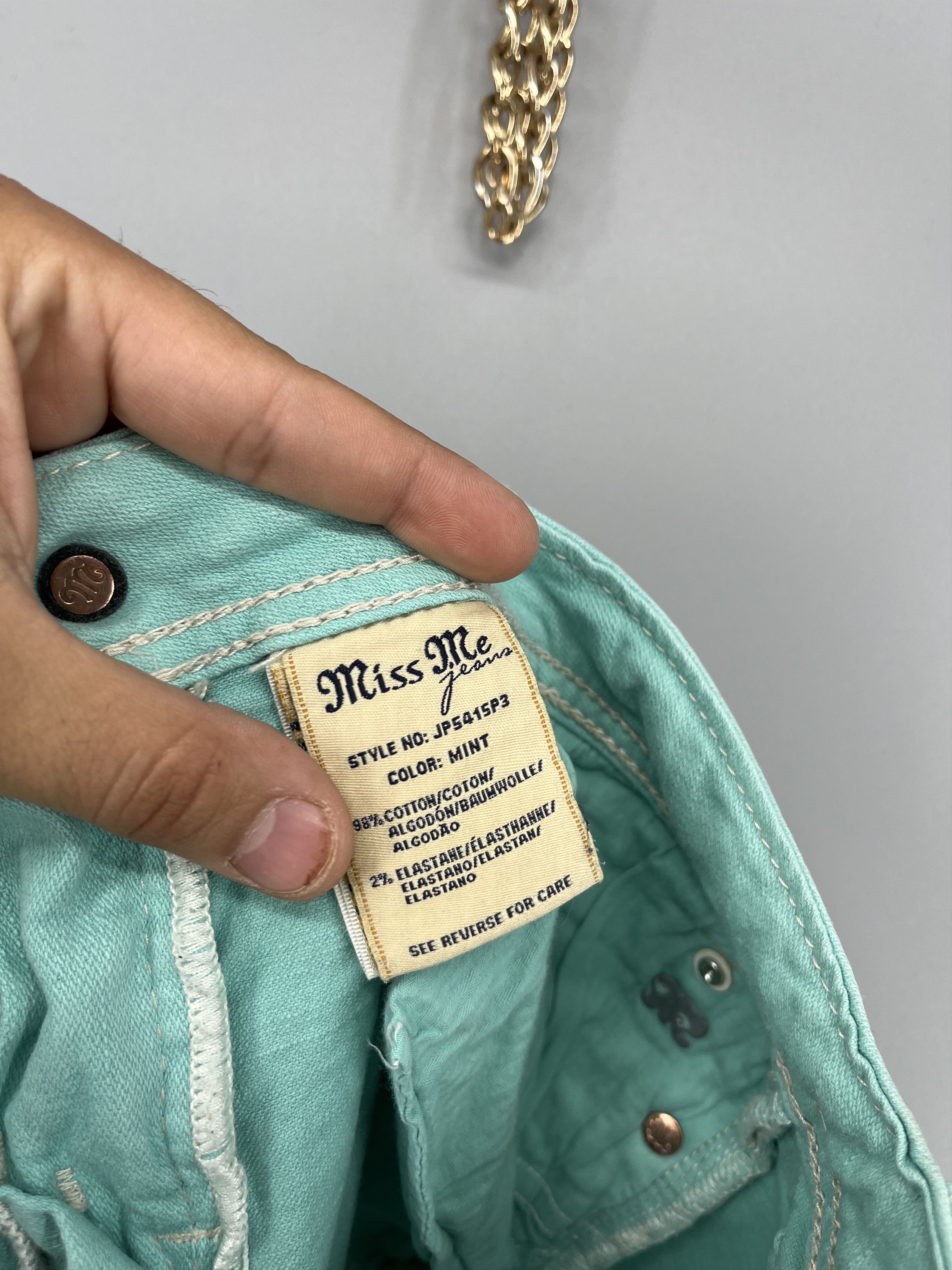 Japanese Brand Miss Me Easy cropped Jeans Women's Size 30 Blue Denim Size 30" / US 8 / IT 44 - 16 Thumbnail
