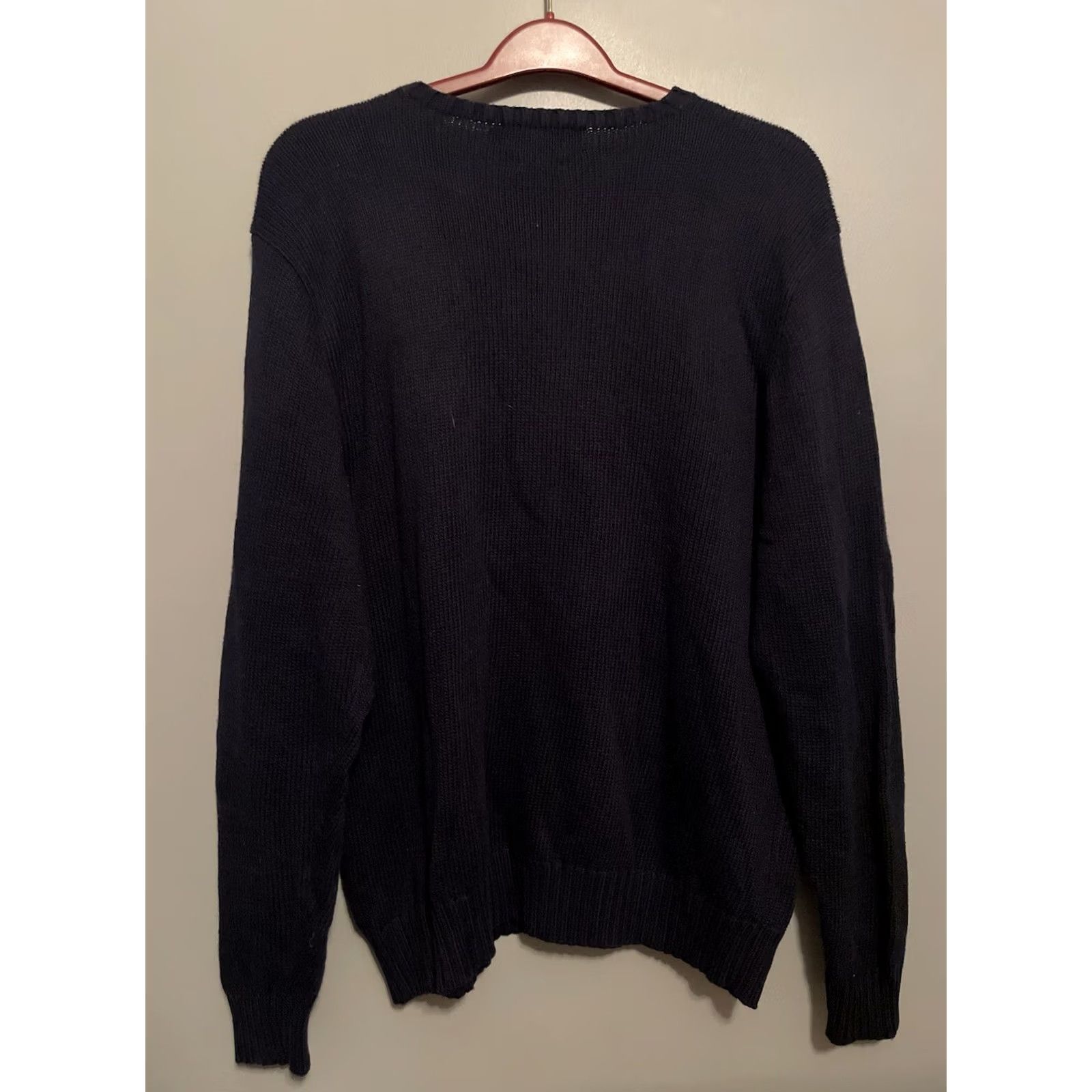 Polo Ralph Lauren VINTAGE Polo Ralph Lauren Sweater Mens XL Blue Crew Neck Classic Preppy Knit Pullover Logo - 20xx? Size US XL / EU 56 / 4 - 4 Thumbnail