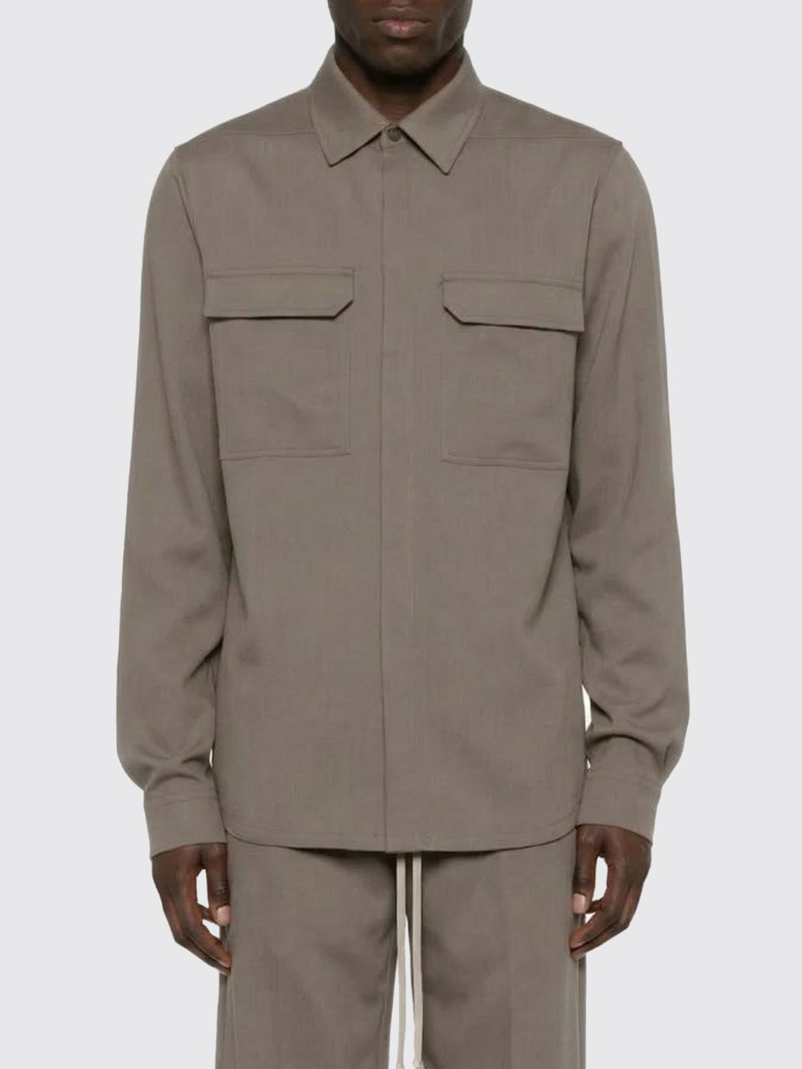 Rick Owens Rick Owens Shirt Men Grey Size US M / EU 48-50 / 2 - 1 Thumbnail
