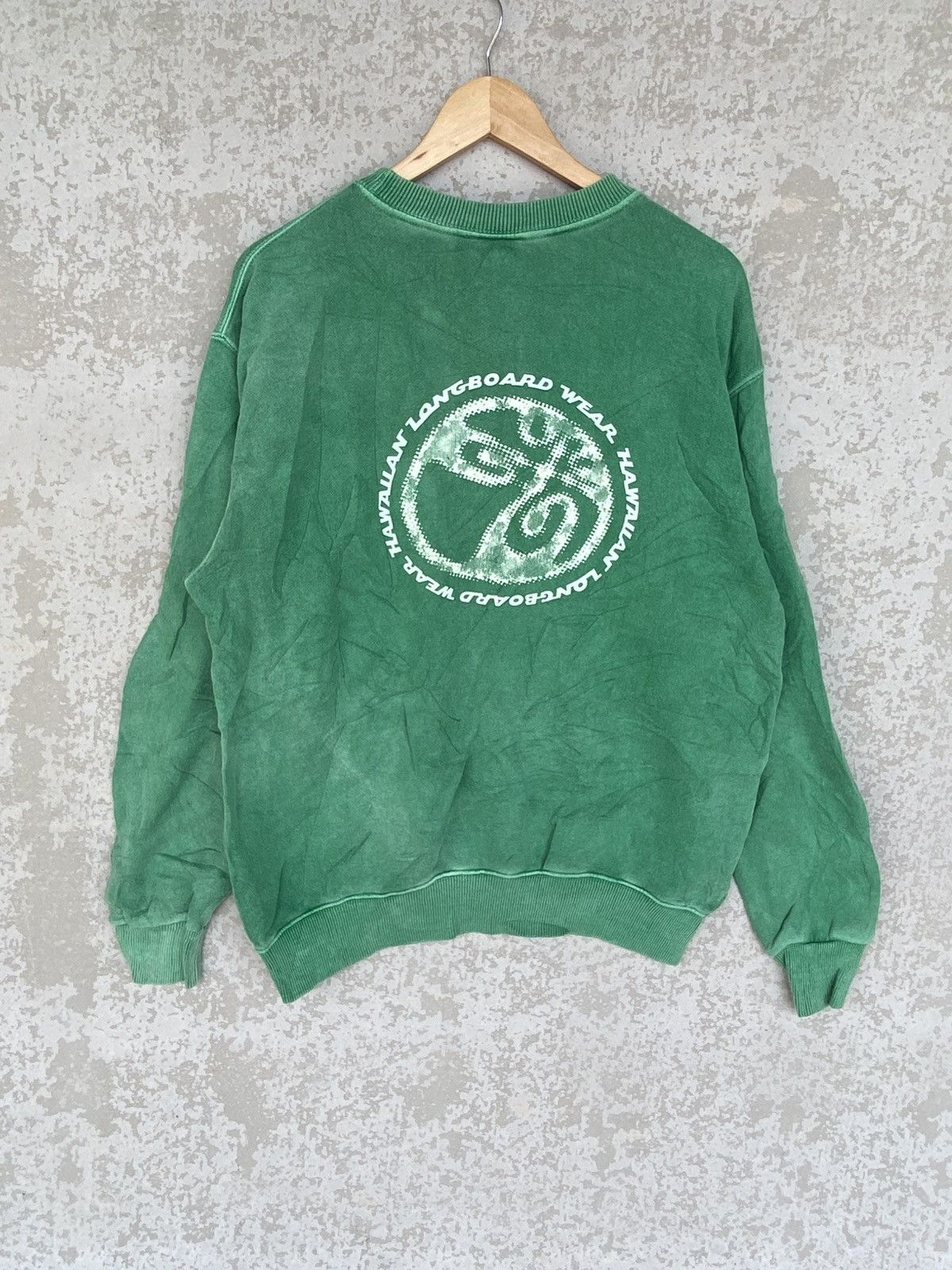 Other Vintage Piko Hawaii Big Printed Crewneck Sweatshirt Green Size US M / EU 48-50 / 2 - 5 Thumbnail