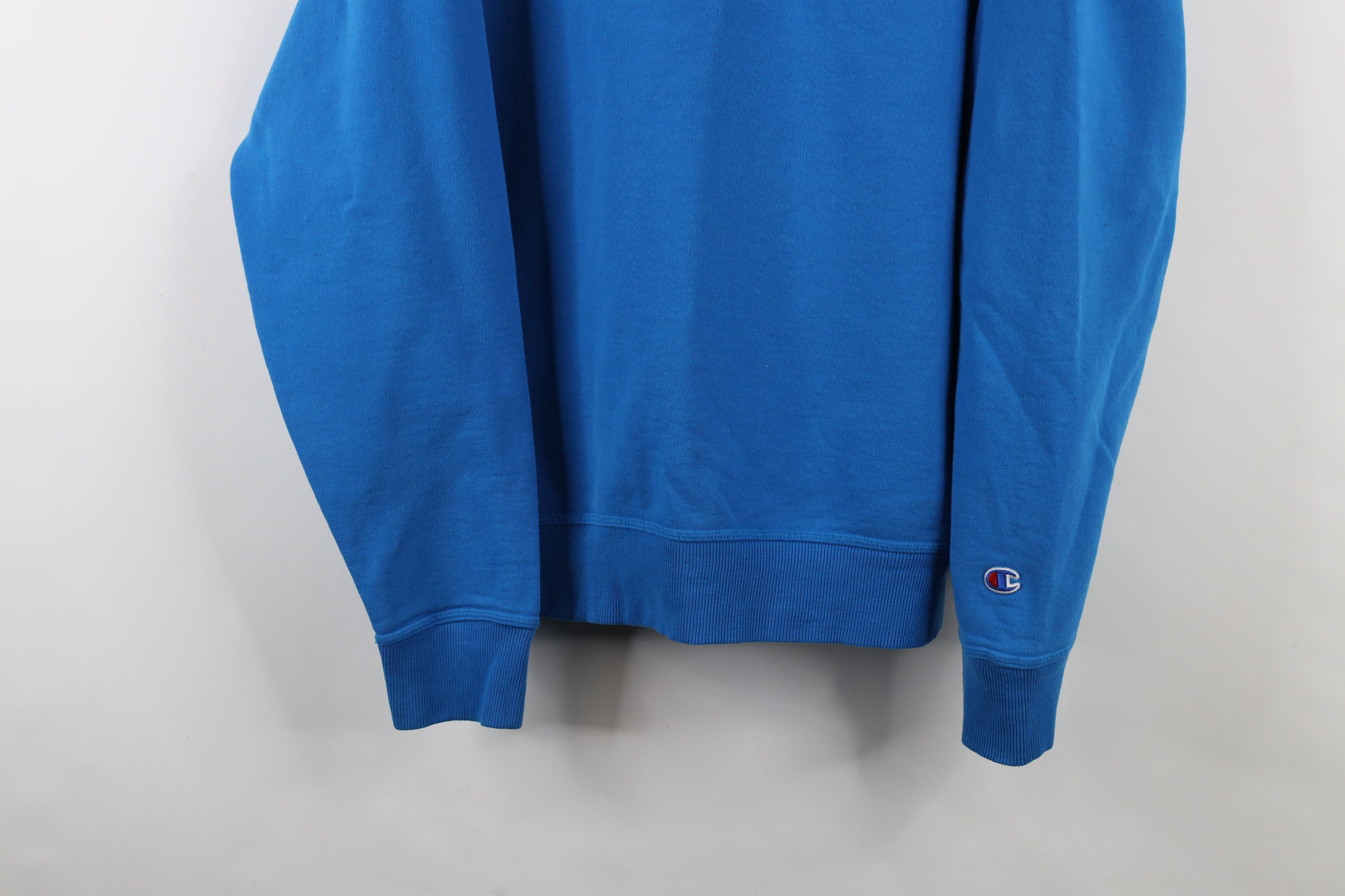 Champion × Vintage Vintage Champion Faded Classic Logo Crewneck Sweatshirt Blue Size US L / EU 52-54 / 3 - 3 Thumbnail