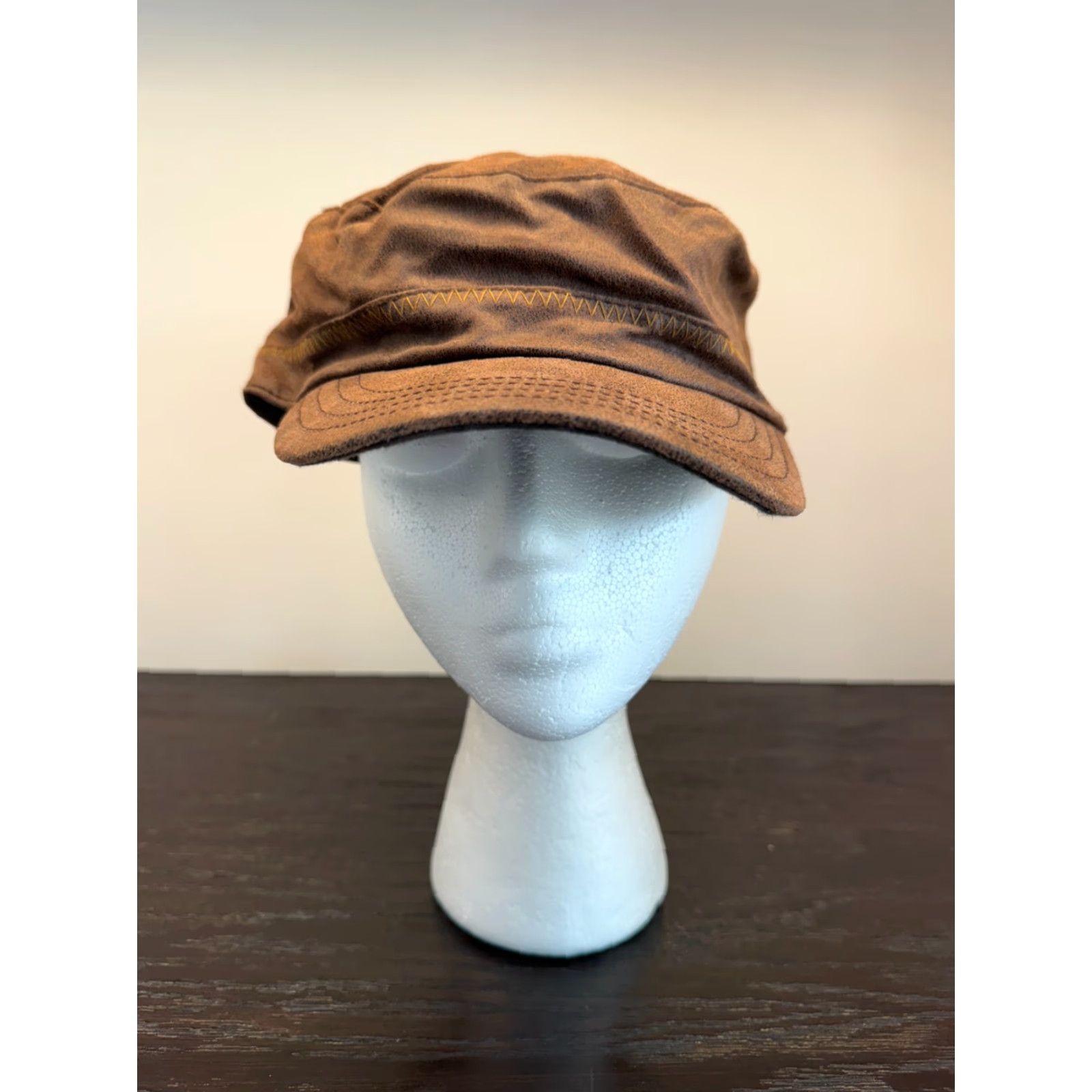 Stetson Stetson Hat Large Brown Leather Houndsville Hike Dad Outdoor Motorcycle Mens Size ONE SIZE - 2 Thumbnail
