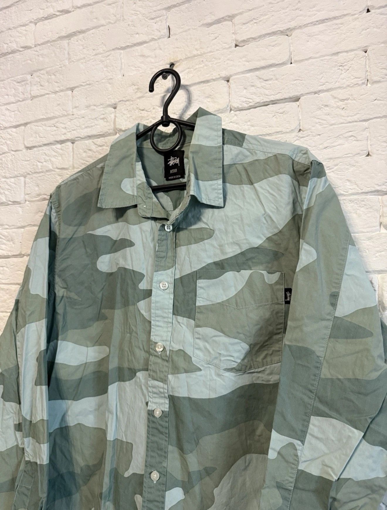 Stussy Rare Stussy Nylon Camo Shirt Sz M Size US M / EU 48-50 / 2 - 2 Thumbnail