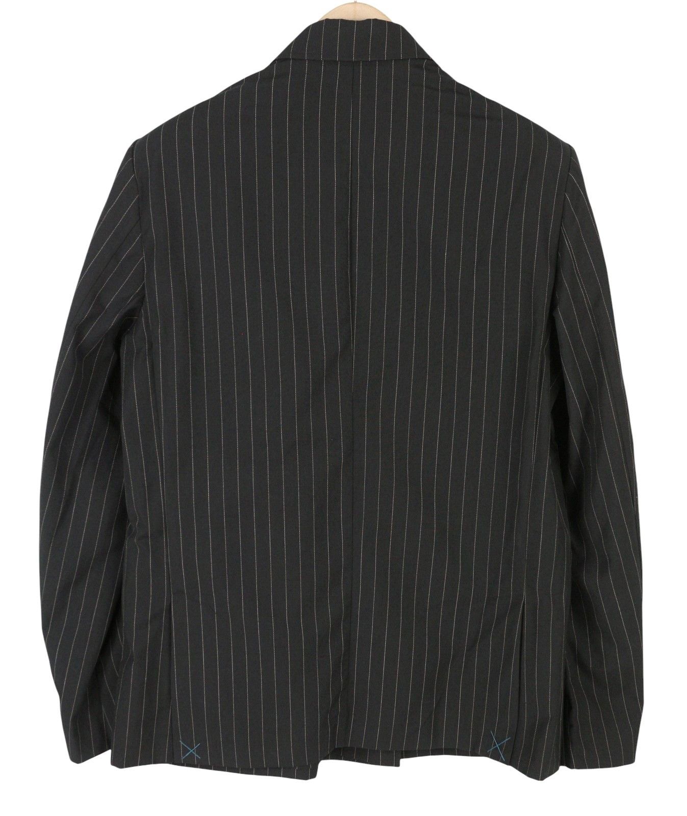 Scotch & Soda M Grey Melange Pinstripe Double-Breasted Blazer 88533 Size 38R - 4 Thumbnail