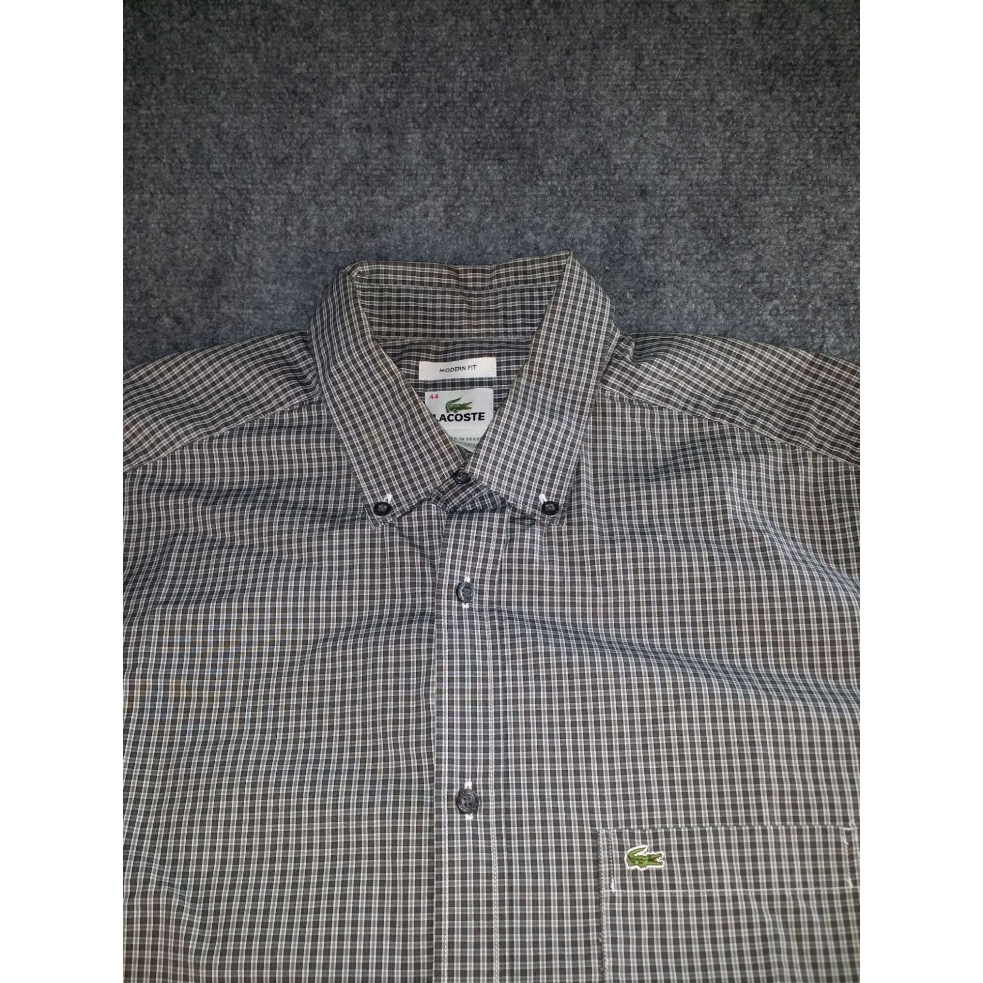 Lacoste Lacoste Button Up Shirt Men Sz XL 44 EU Multicolor Short Sle Size US XL / EU 56 / 4 - 2 Thumbnail