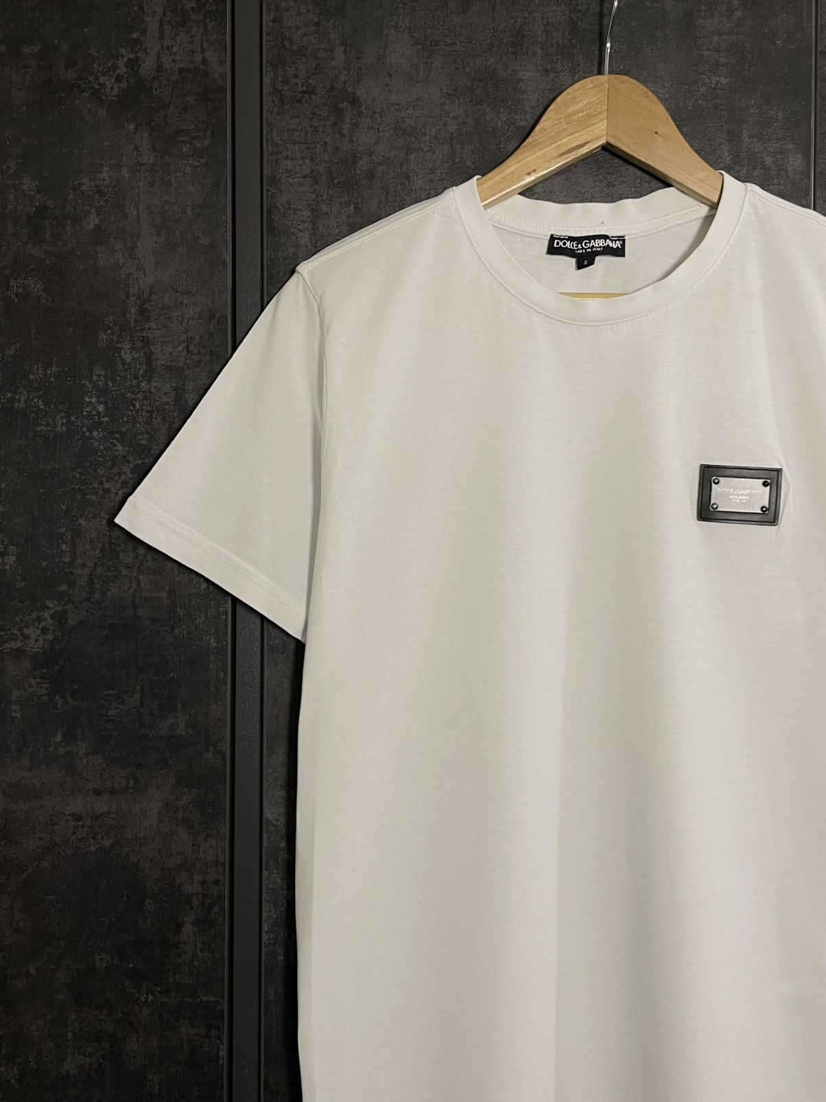 Dolce & Gabbana Vintage Dolce Gabbana Metal Logo T-shirt Hedi Slimane Size US S / EU 44-46 / 1 - 4 Thumbnail