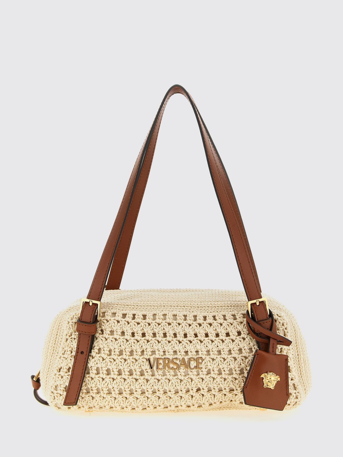 Versace Versace Shoulder Bag Woman Beige Size ONE SIZE - 1 Thumbnail