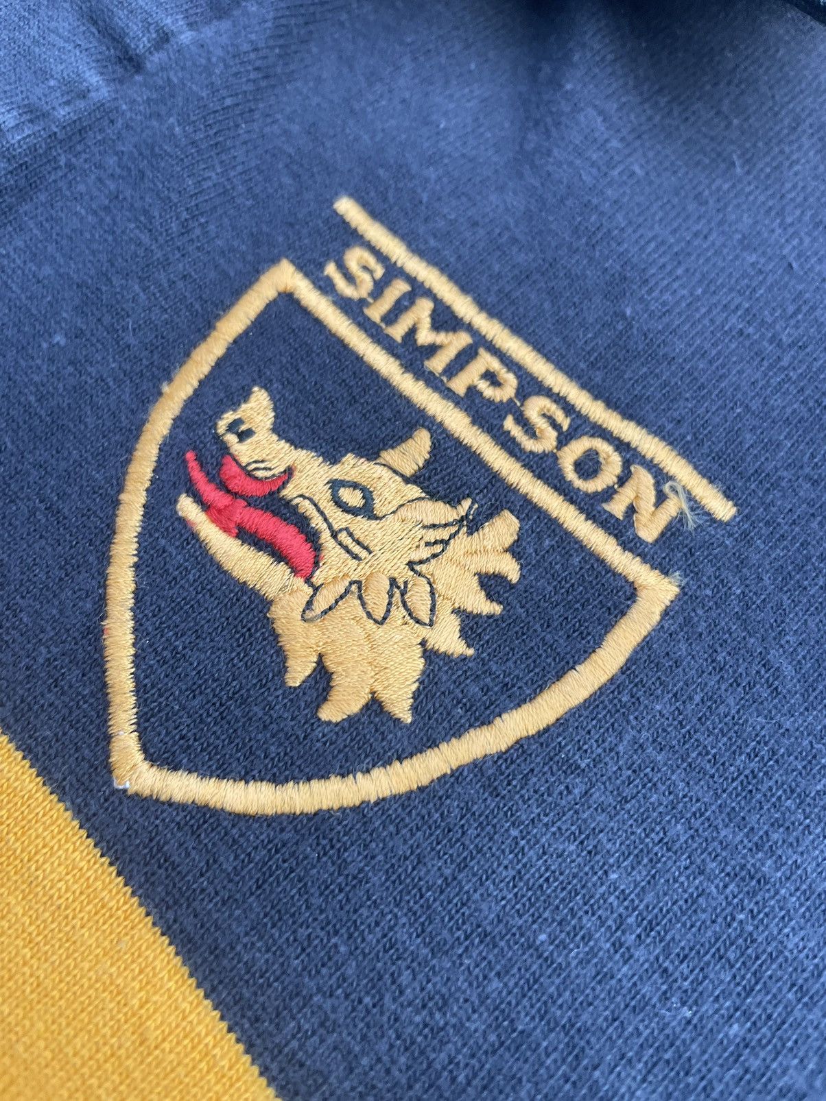 Canterbury of New Zealand × Vintage Vintage Simpson Rugby Polo Tshirt Size US L / EU 52-54 / 3 - 10 Thumbnail