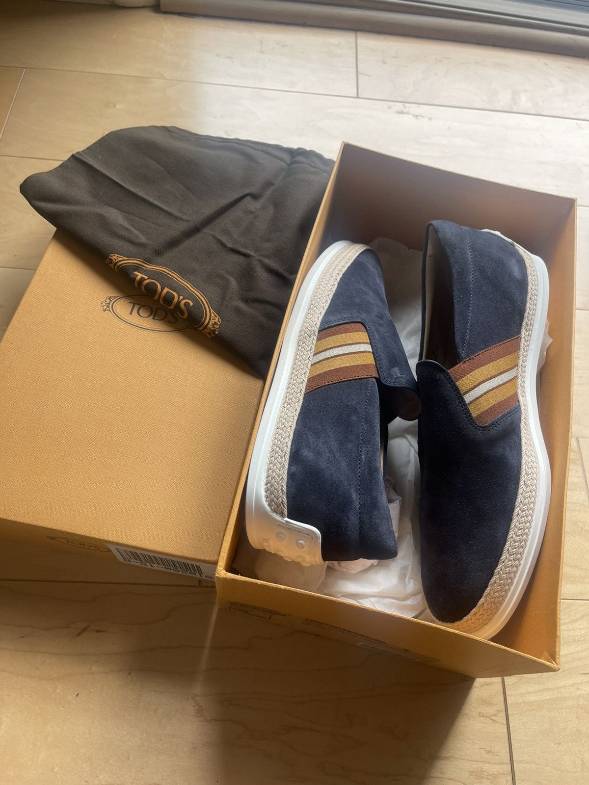 Tod's Tods suede mens loafer navy 8 made in Italy new Size US 8 / EU 41 - 2 Thumbnail