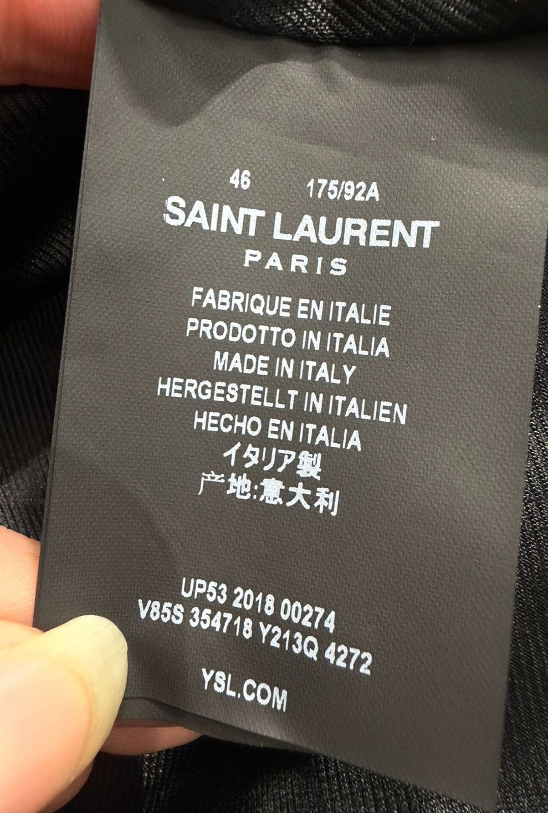 Saint Laurent Paris Saint Laurent SLP 2018FW Blue-Green Teddy Varsity Jacket Size US S / EU 44-46 / 1 - 6 Thumbnail