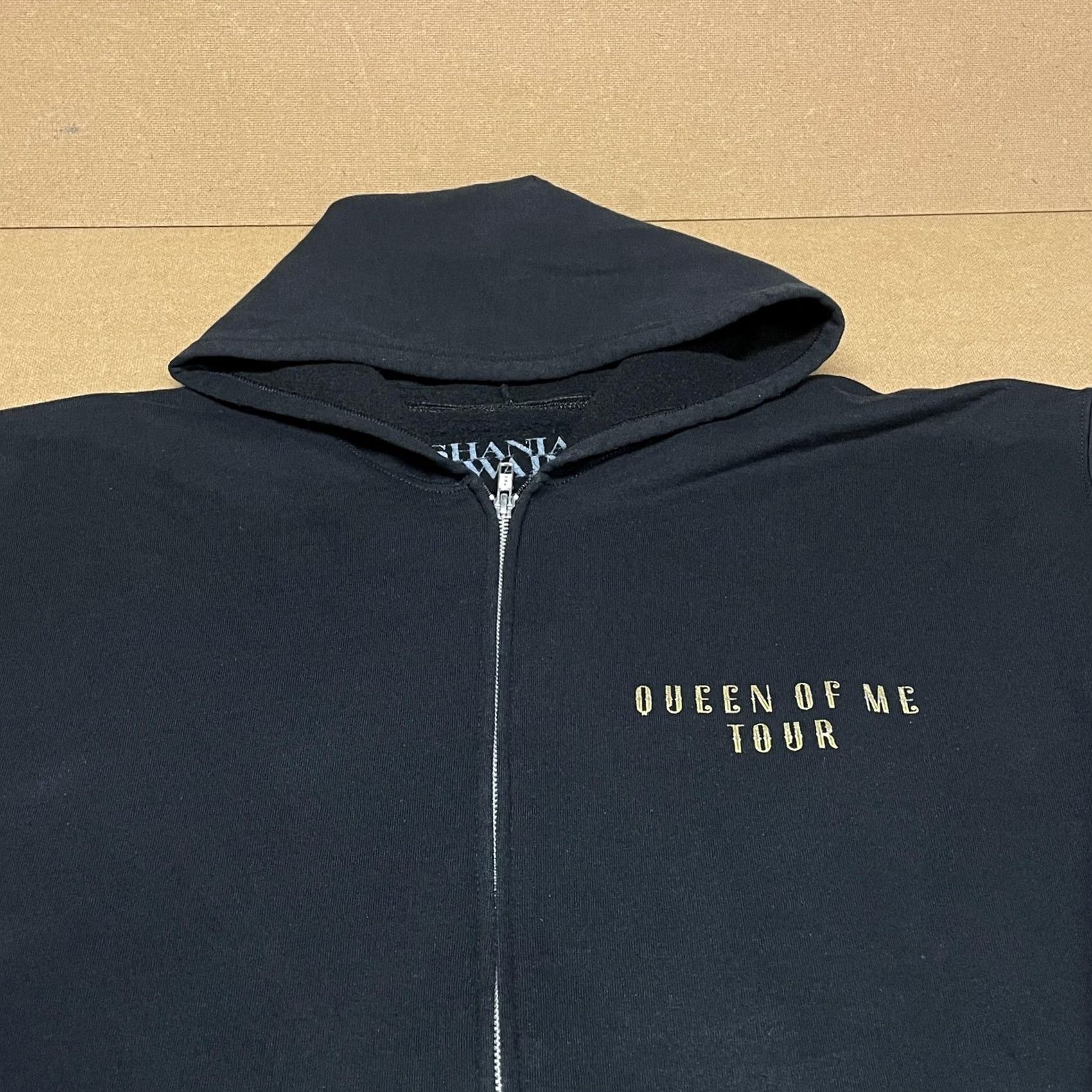 Vintage Shania Twain Hoodie Mens XL Black Queen of Me Tour 2023 Full Zip Sweatshirt Size US XL / EU 56 / 4 - 2 Thumbnail