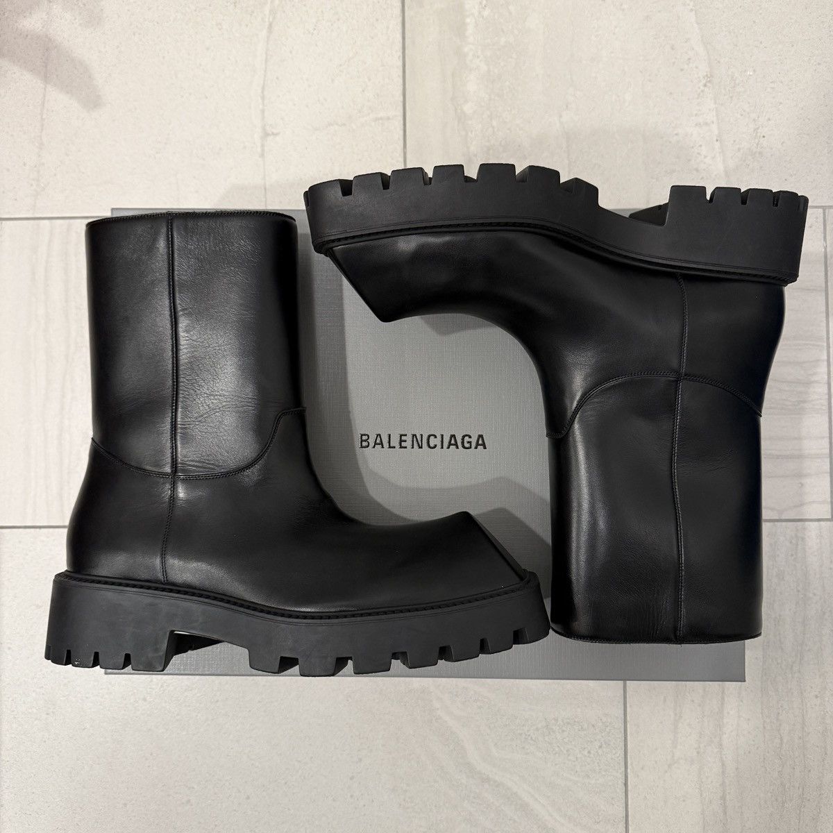BALENCIAGA RHINO LONG BOOTS Reno long boots Calfskin leather