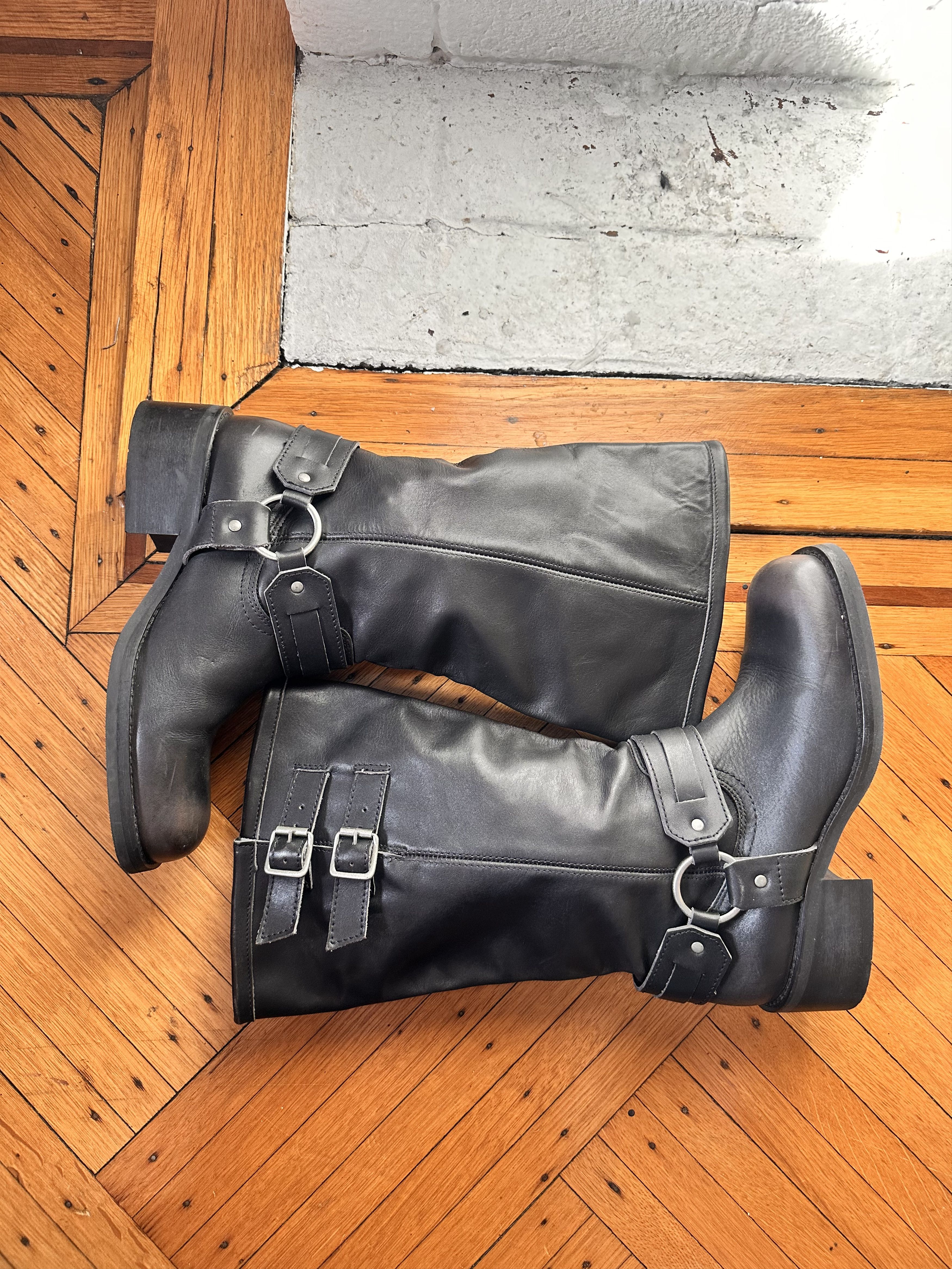 Cos COS Black Leather Biker Boots _ 41 EU/10 US Size US 10 / IT 40 - 6 Thumbnail