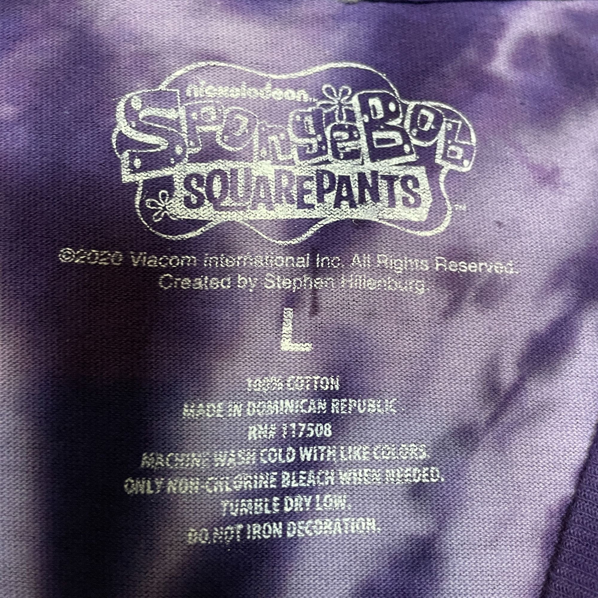 Urban Outfitters SpongeBob Tie-dye T-shirt size Large Size US L / EU 52-54 / 3 - 3 Thumbnail