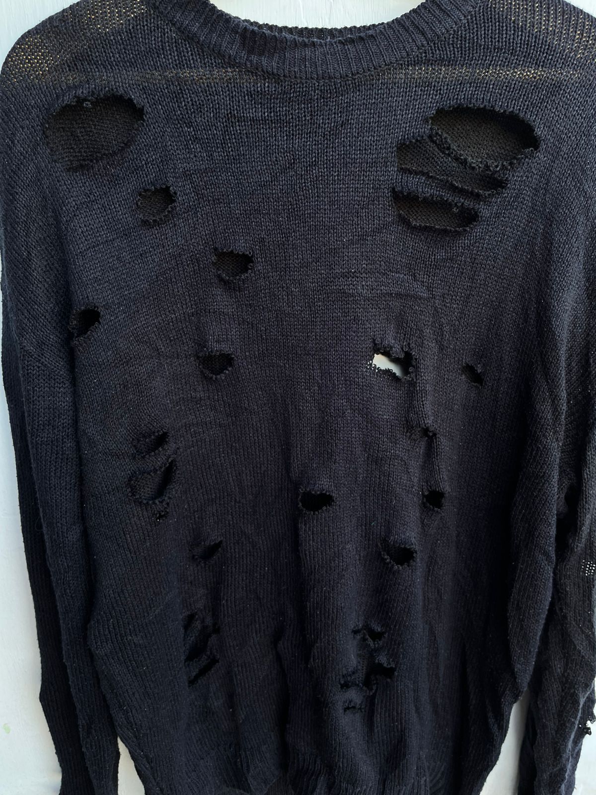 Japanese Brand Lowend Knitwear Distressed Longsleeve Punk Size US M / EU 48-50 / 2 - 2 Thumbnail