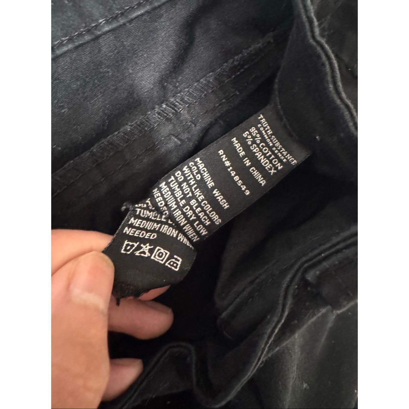 Other Truth Substance Men’s Black Pants 42x32 | Stretch Cotton Cas Size US 42 / EU 58 - 2 Thumbnail