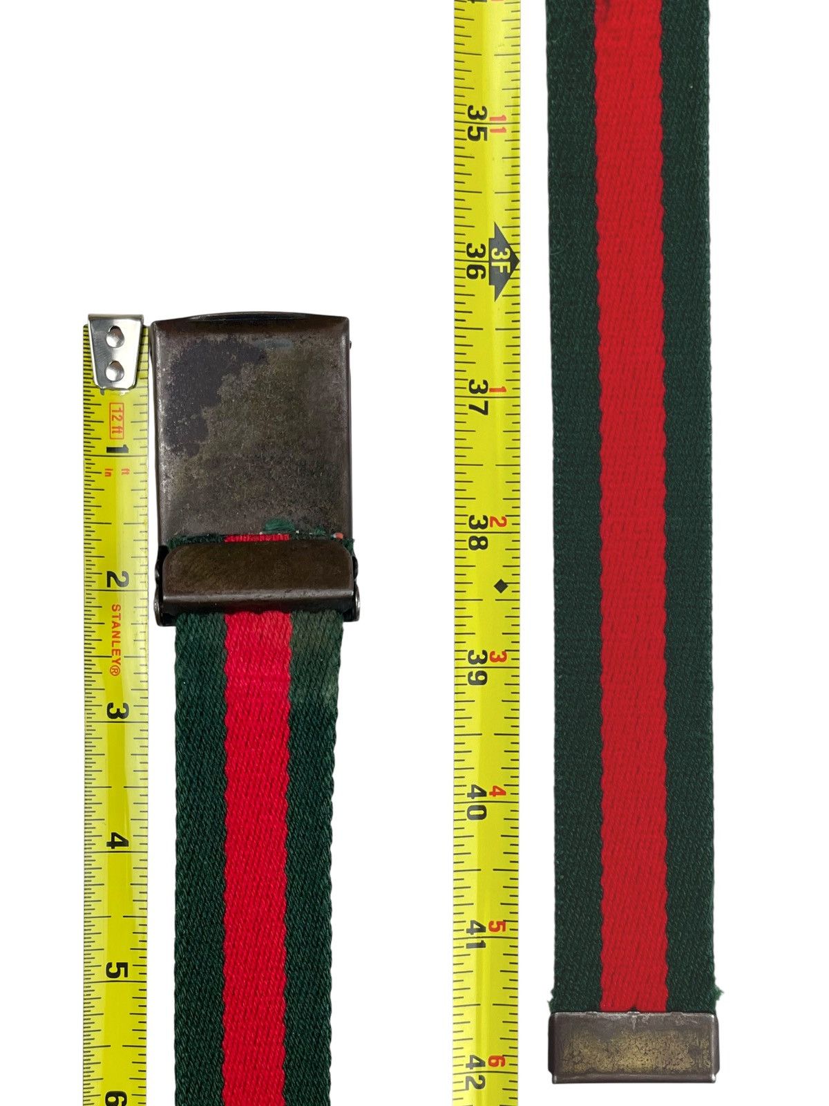 Undercover SS02 Undercover Laboratories Bear Gucci Canvas Belt Size ONE SIZE - 8 Thumbnail