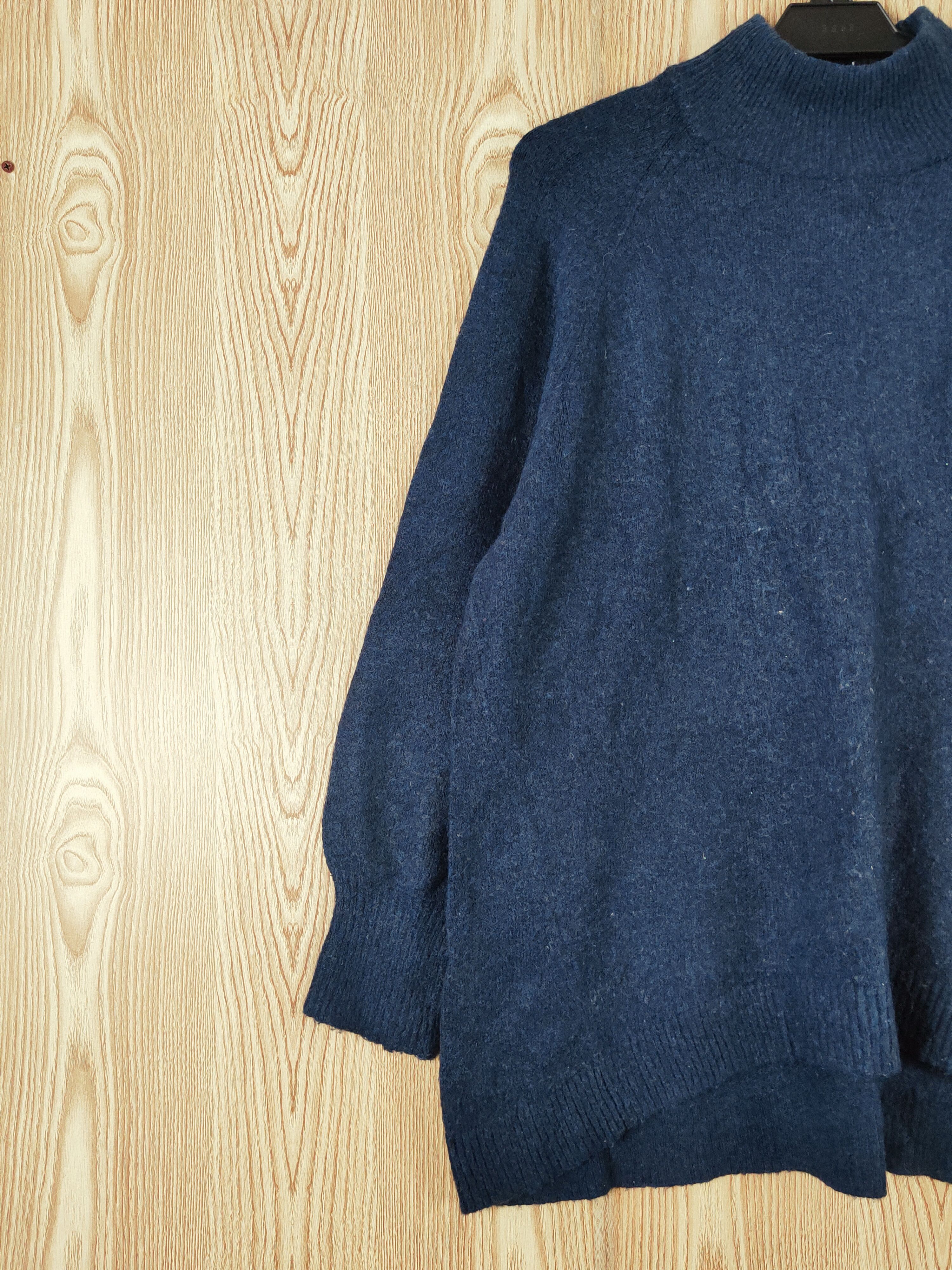 Homespun Knitwear Earth Music & Ecology Navy Knitwear Sweatshirts #W734 Size US L / EU 52-54 / 3 - 3 Thumbnail