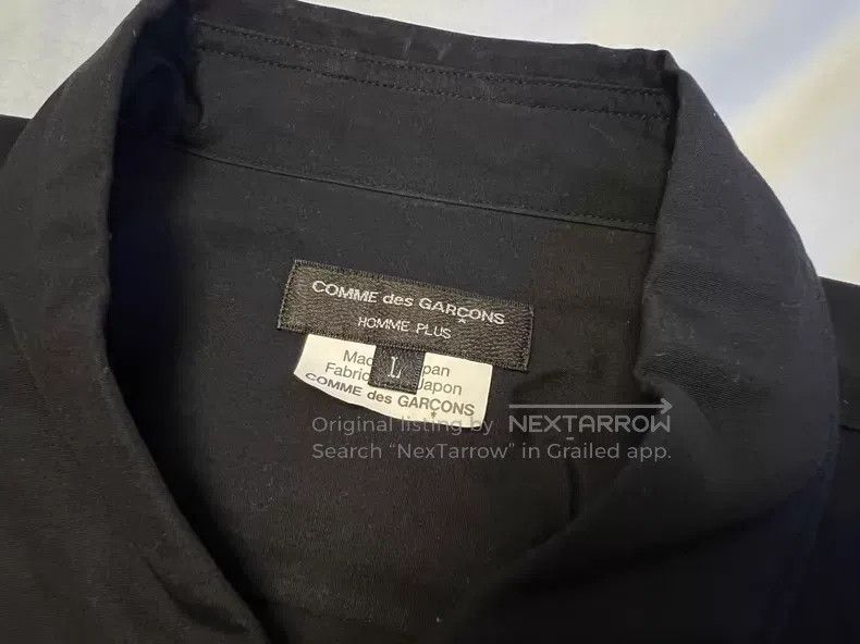 Comme des Garcons Comme des Garcons Teeth torn shirt, black Size US L / EU 52-54 / 3 - 3 Thumbnail