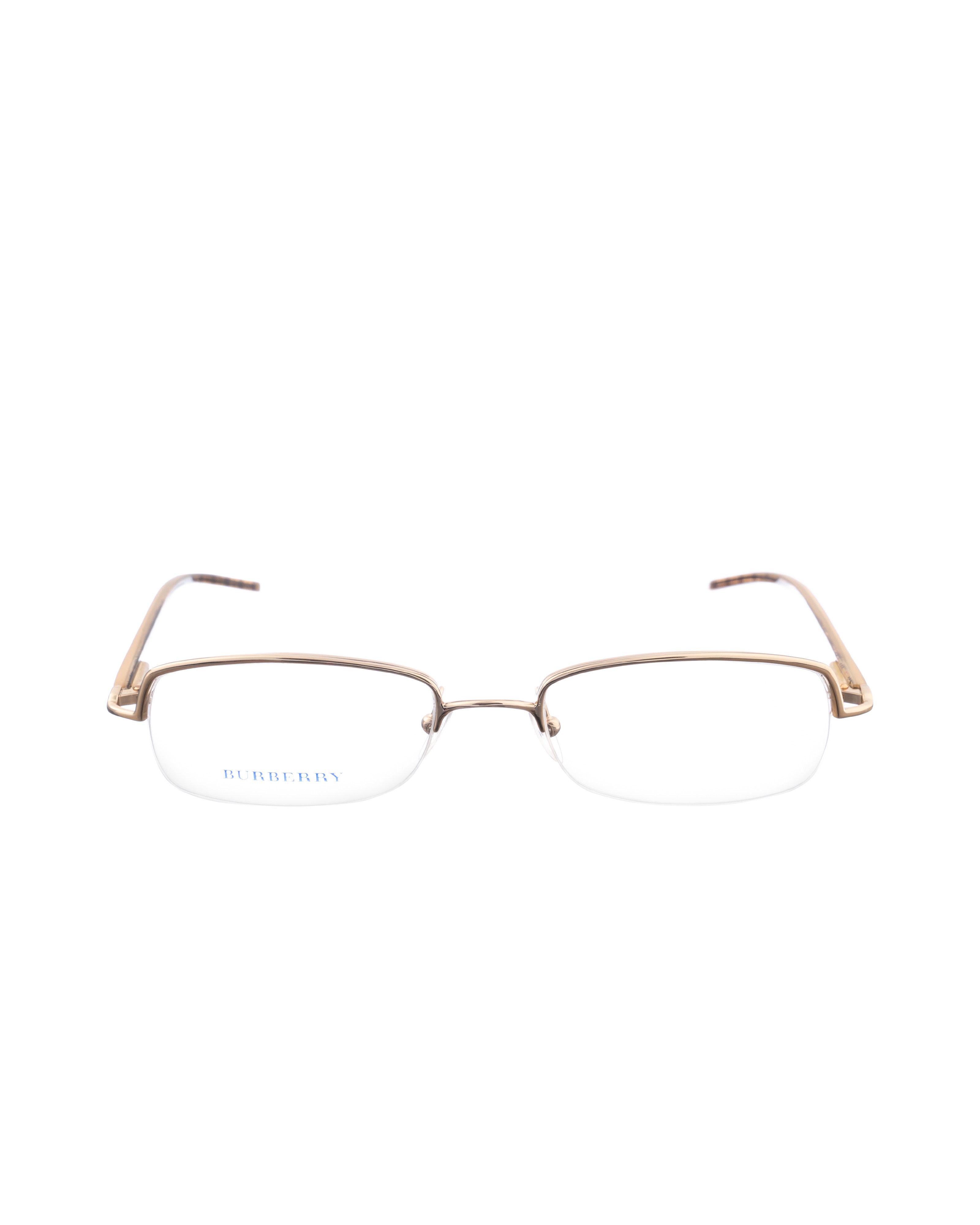 Burberry Burberry 90s Gold Checked Half - Rim Glasses Size ONE SIZE - 2 Thumbnail