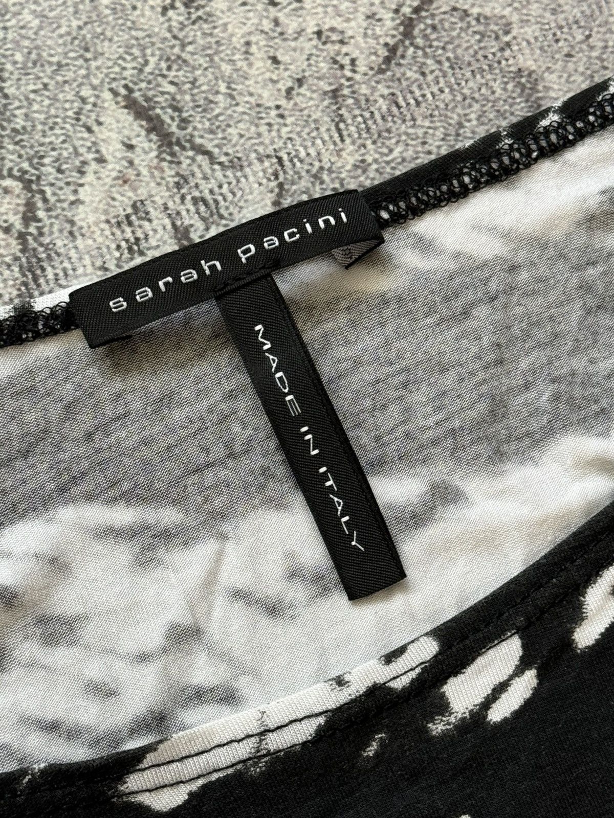 Sarah Pacini × Vintage Sarah Pacini 1size all printed top tee long sleeve Size S / US 4 / IT 40 - 7 Thumbnail
