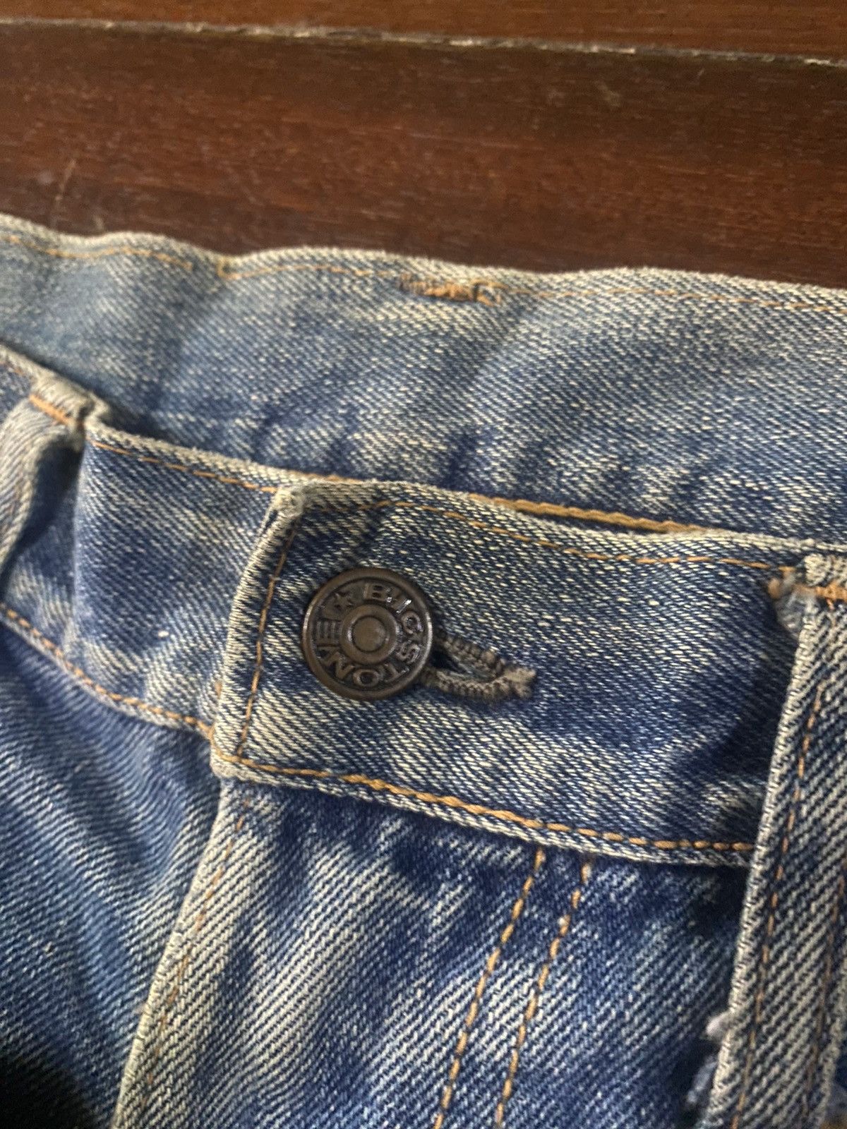 Vintage Fire 🔥 vintage 90s BIG STONE distressed denim rework Size US 32 / EU 48 - 8 Thumbnail