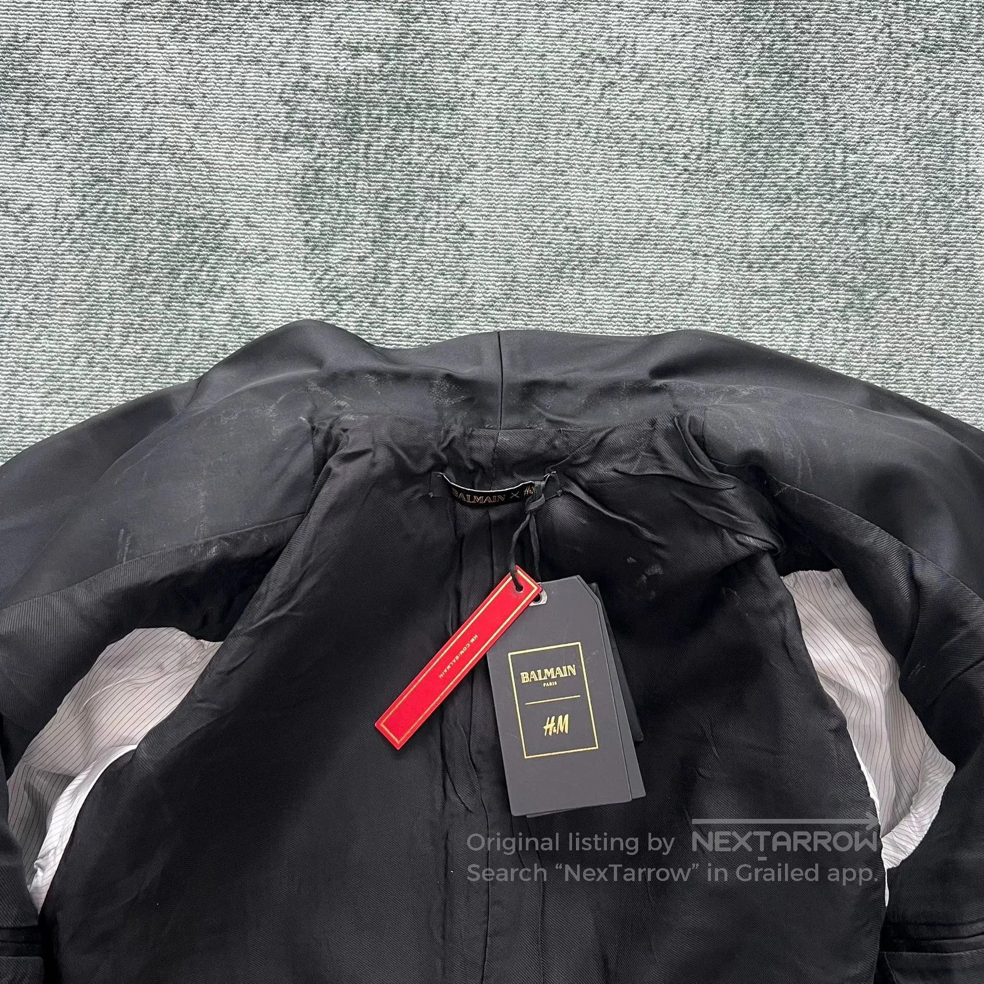 Balmain Balmain x H&M Wool Double-Breasted Blazer. Size US M / EU 48-50 / 2 - 6 Thumbnail