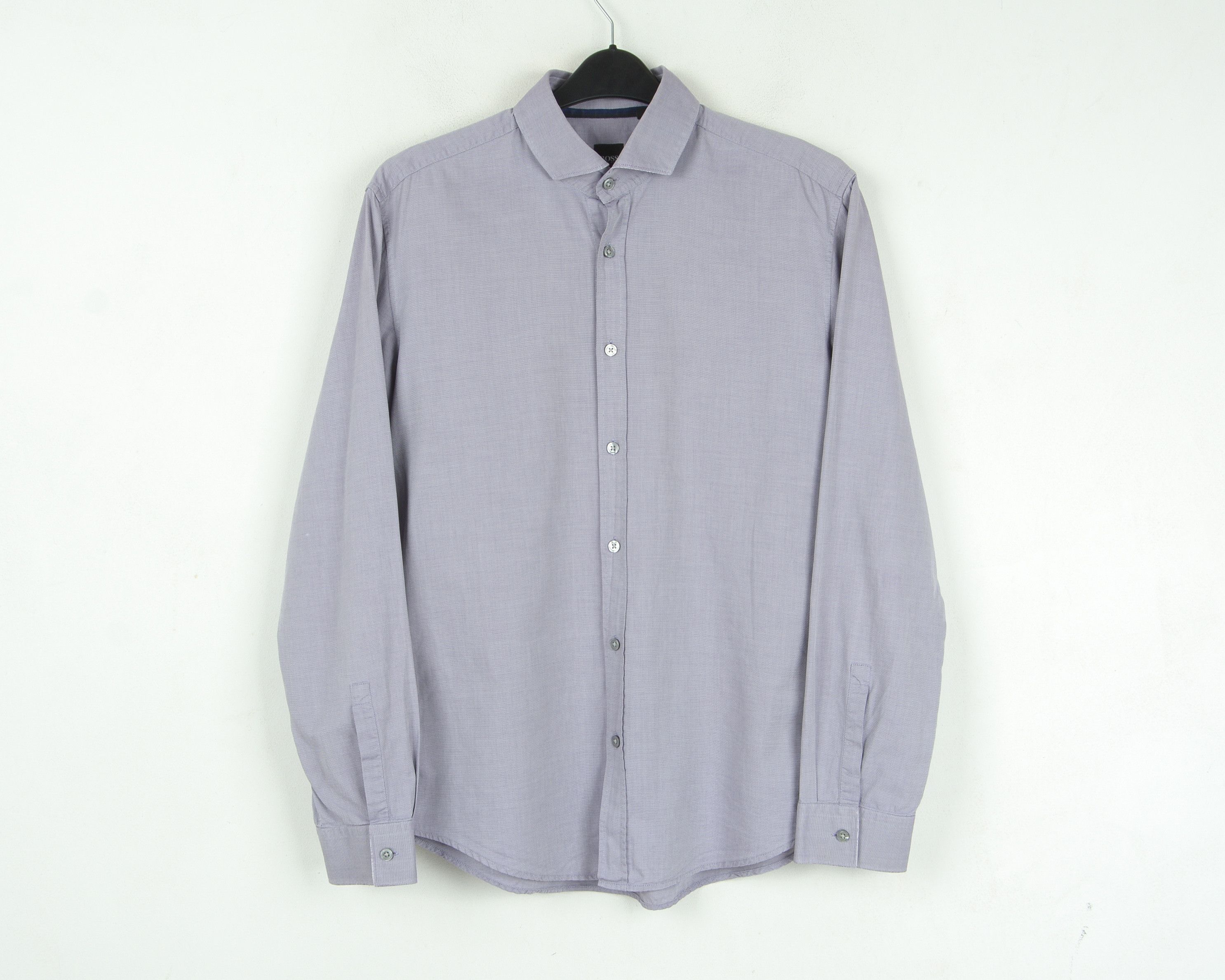 Hugo Boss Formal Shirt L Casual Textured Long Sleeved Slim Fit Top Size US L / EU 52-54 / 3 - 1 Thumbnail