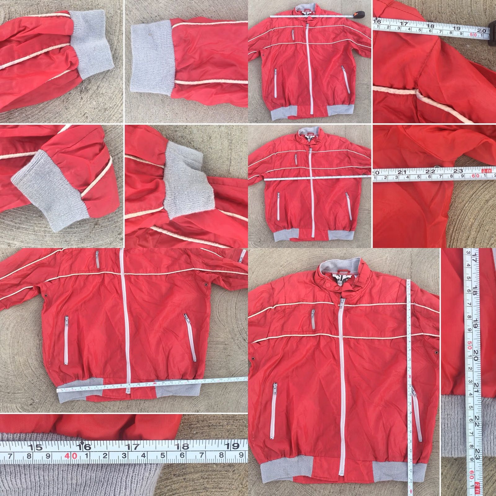 Vintage VINTAGE C.I.A. Jacket Windbreaker Red Nylon Racing 80s L XL RN 70930 Size US L / EU 52-54 / 3 - 8 Thumbnail