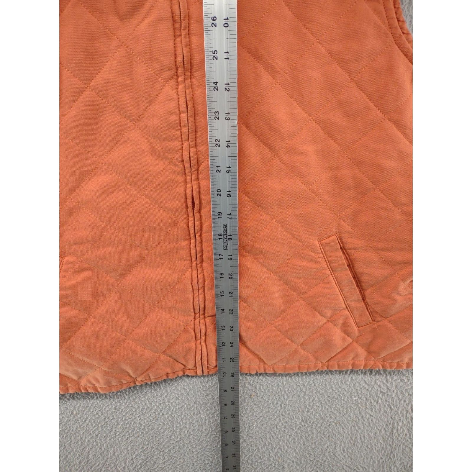 Orvis Orvis Diamond Quilted Zip Up Orange Vest Front Pockets Women's XL Outdoors SZ XL Size XL / US 12-14 / IT 48-50 - 7 Thumbnail