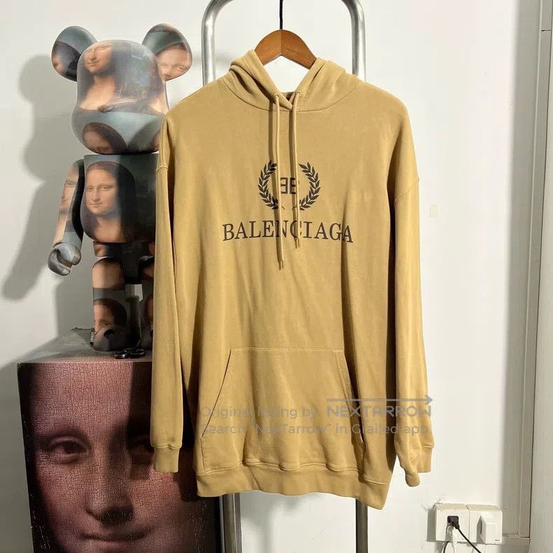 Balenciaga Balenciaga Wheat pattern hooded sweatshirt Size US XS / EU 42 / 0 - 1 Thumbnail