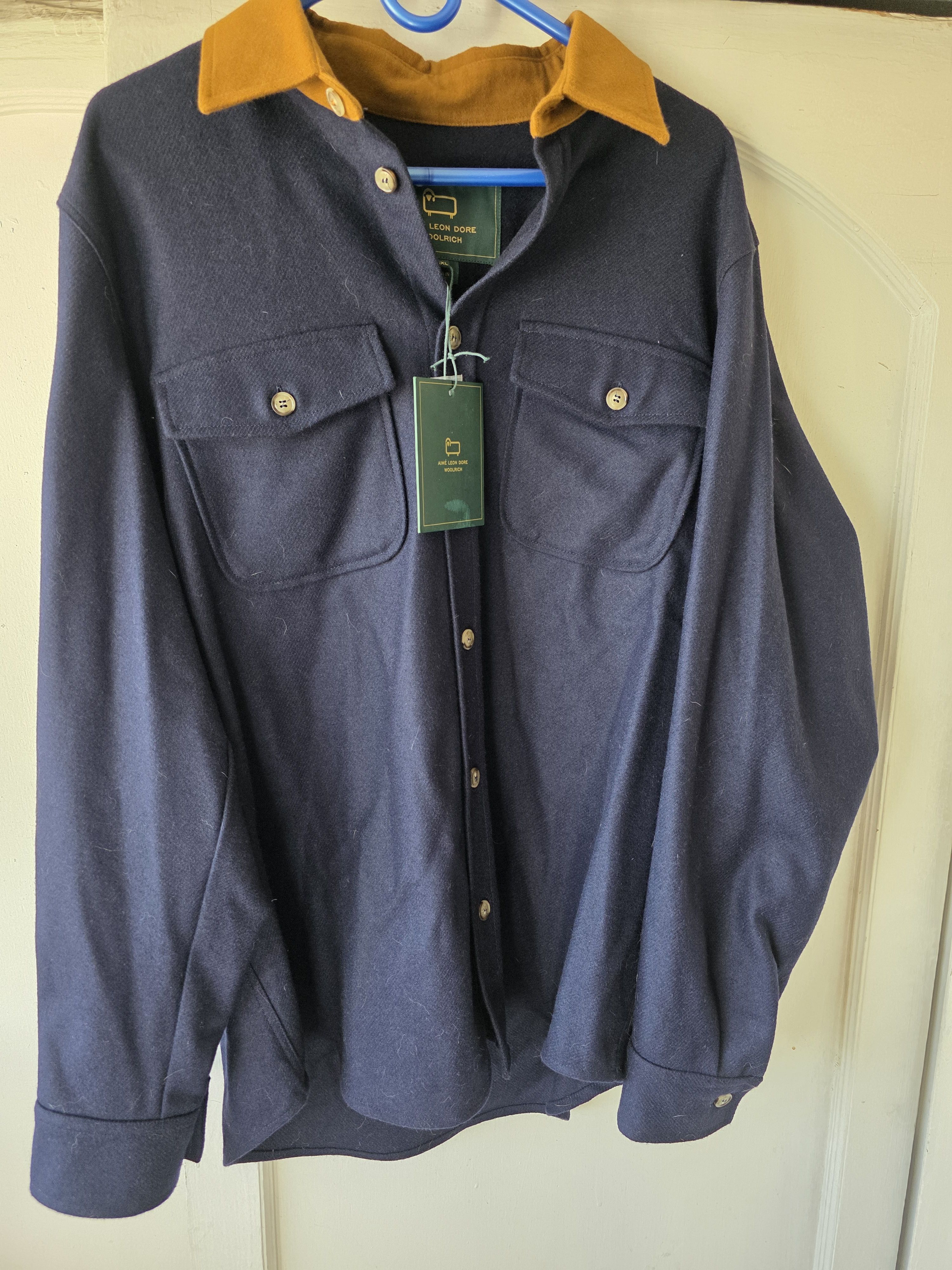 Aime Leon Dore Aime Leon Dore X Woolrich Blue Overshirt Men Sz EU XXL, Read Size US XL / EU 56 / 4 - 1 Thumbnail